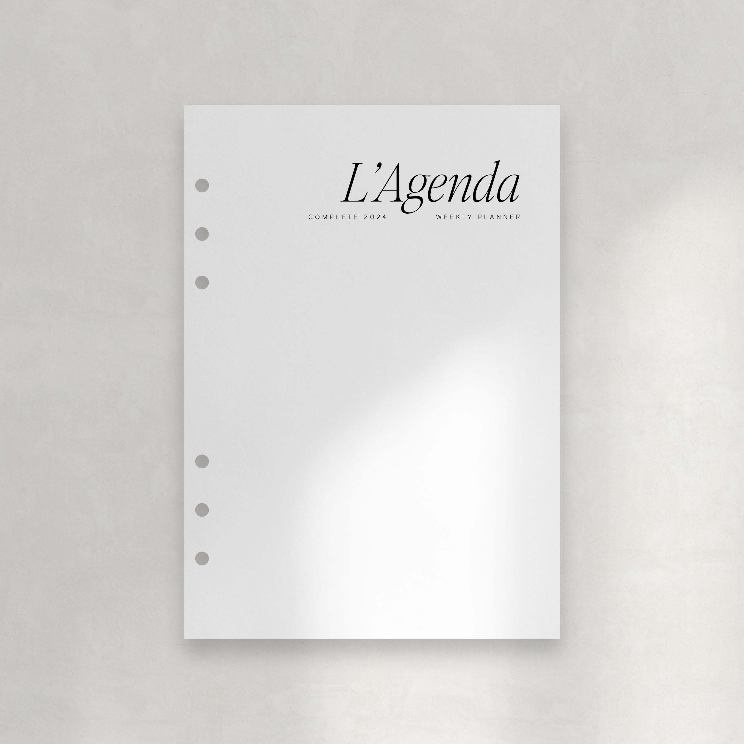 L'Agenda 2024 : The Complete Planner - PDF – Rosie Papeterie