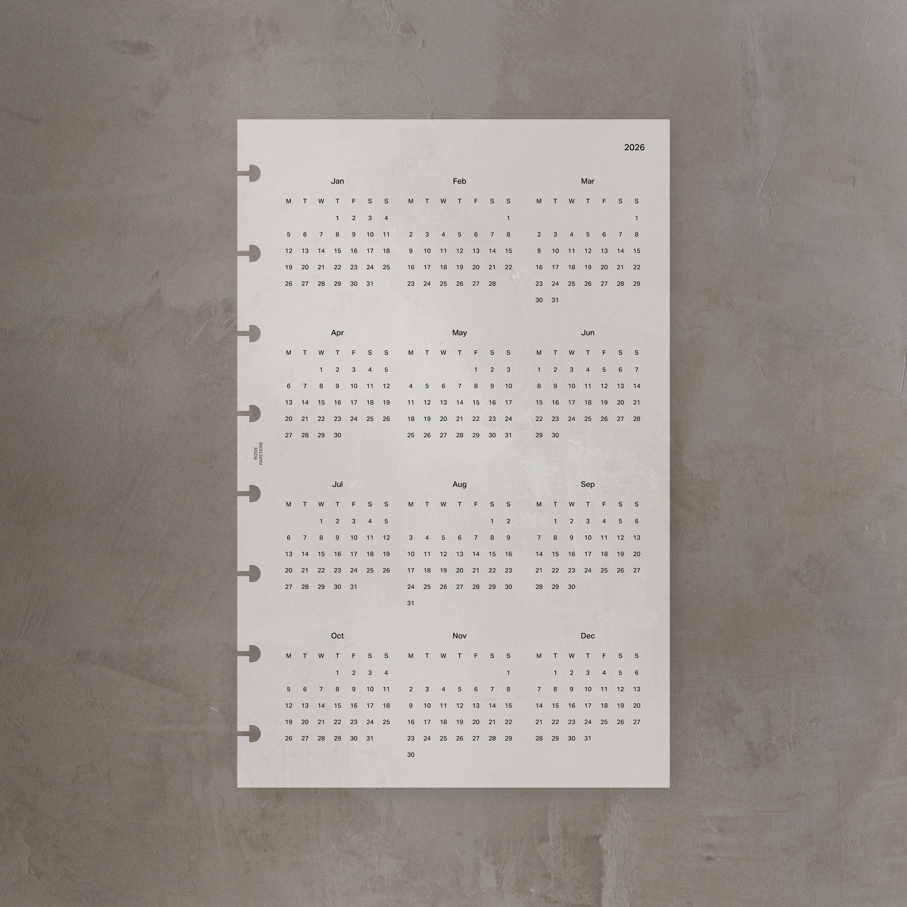 2026 Yearly Overview Dashboard