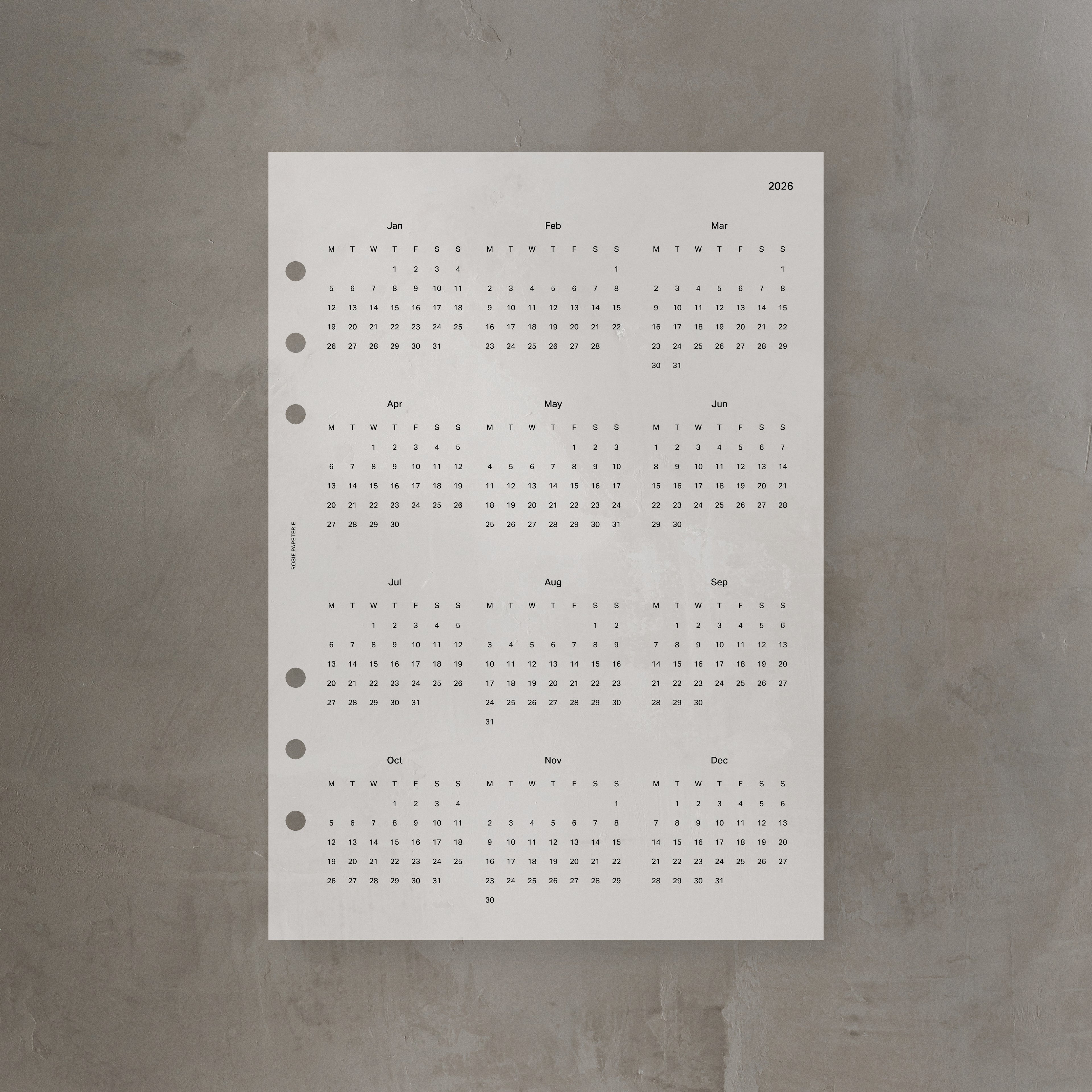 2026 Yearly Overview Dashboard