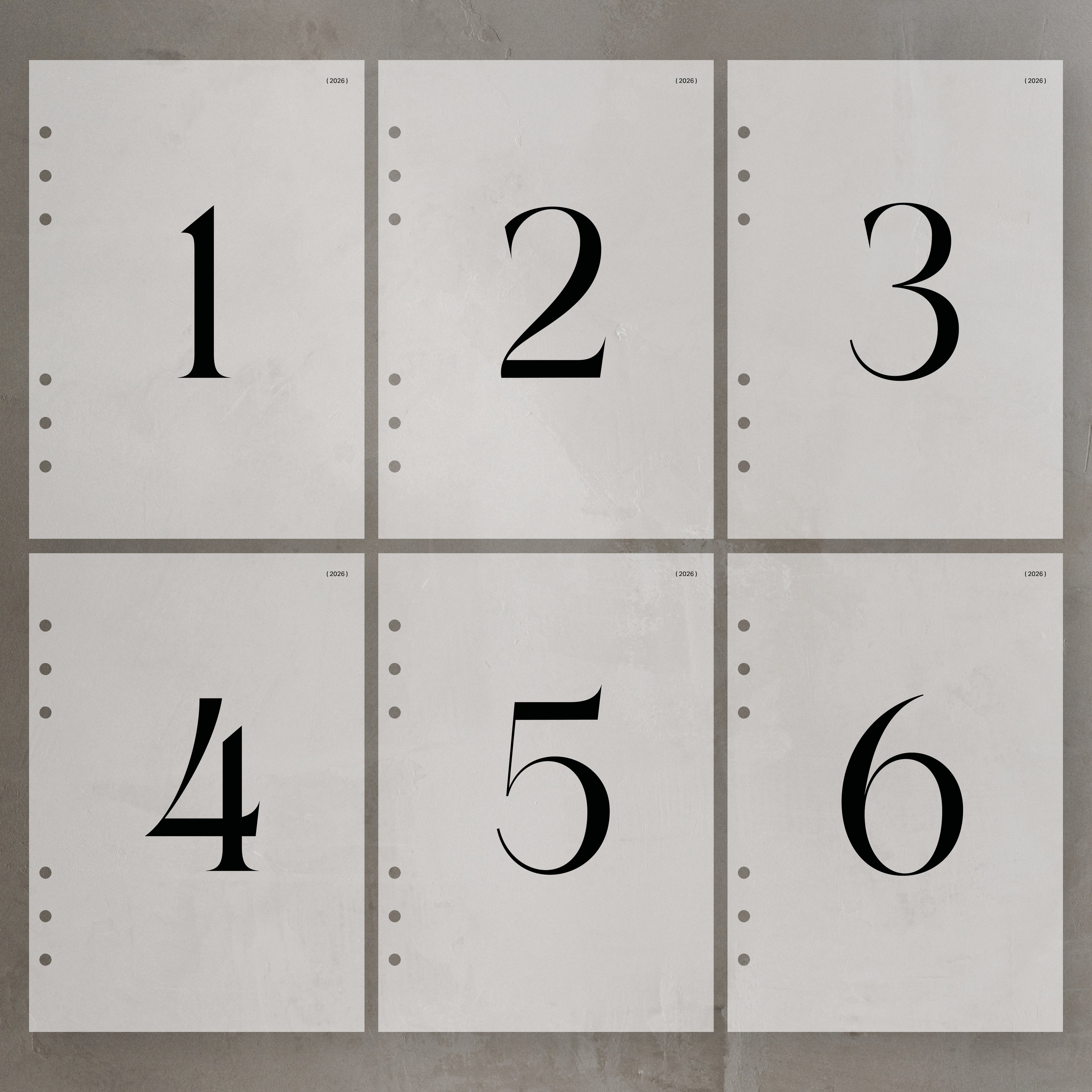 2026 Monthly Dashboard Set