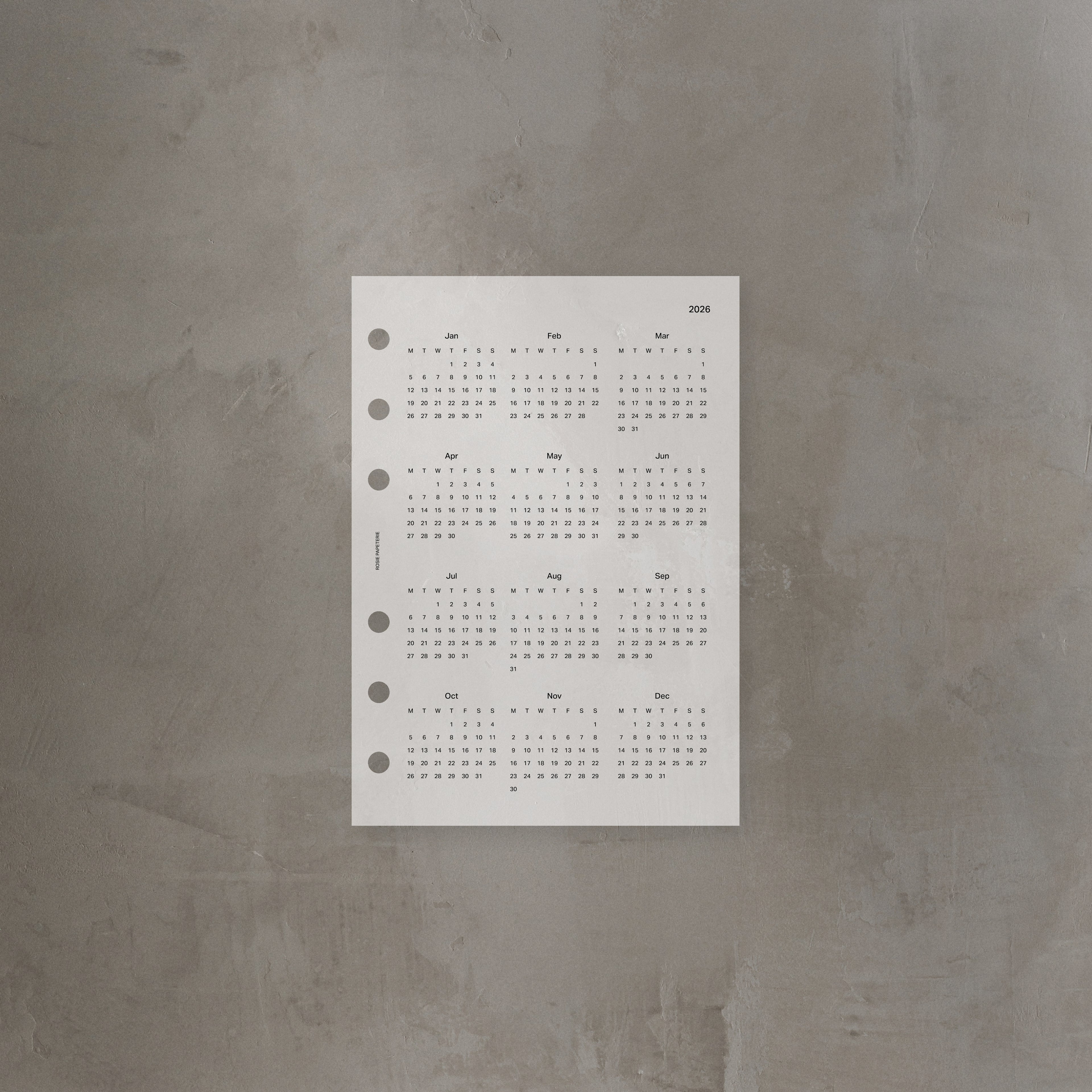 2026 Yearly Overview Dashboard