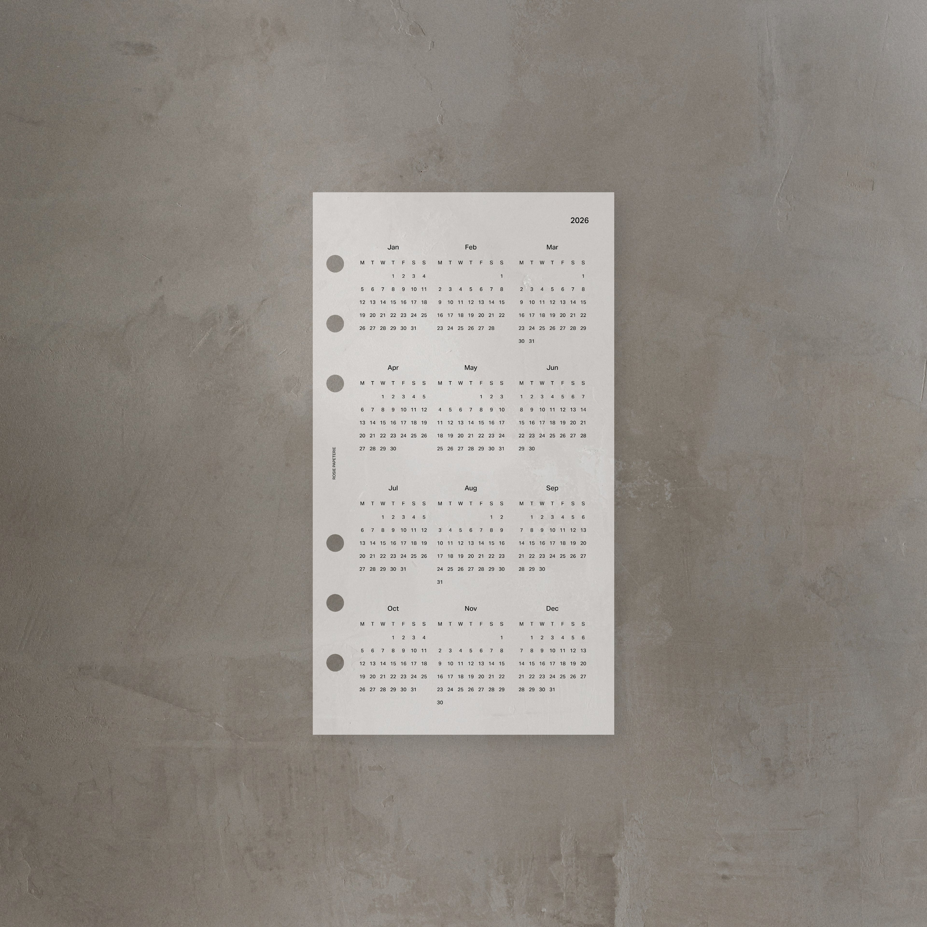 2026 Yearly Overview Dashboard