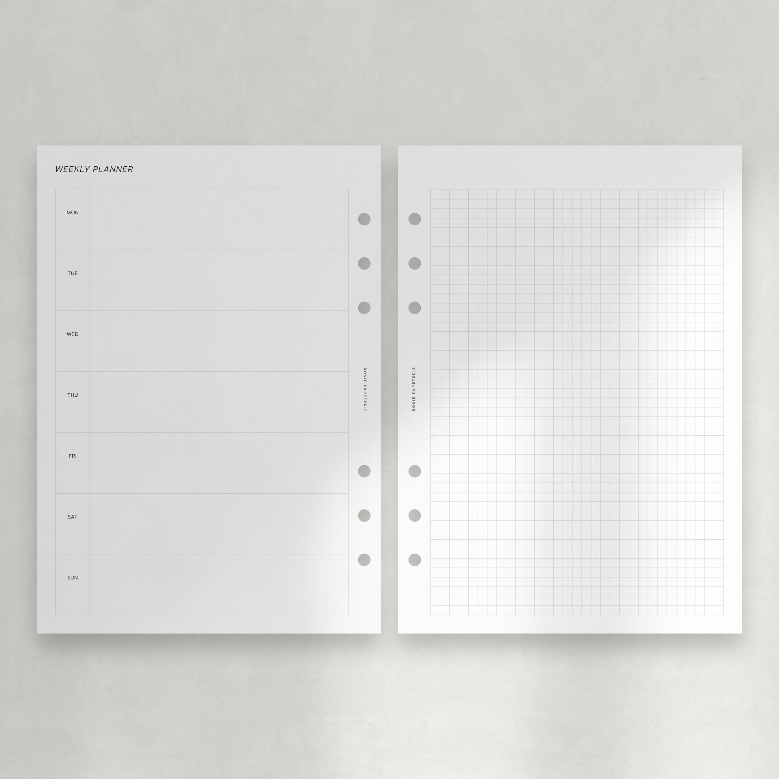 A6 Inserts, A6 Planner Inserts, Hobonichi Daily Planner A6 Inserts