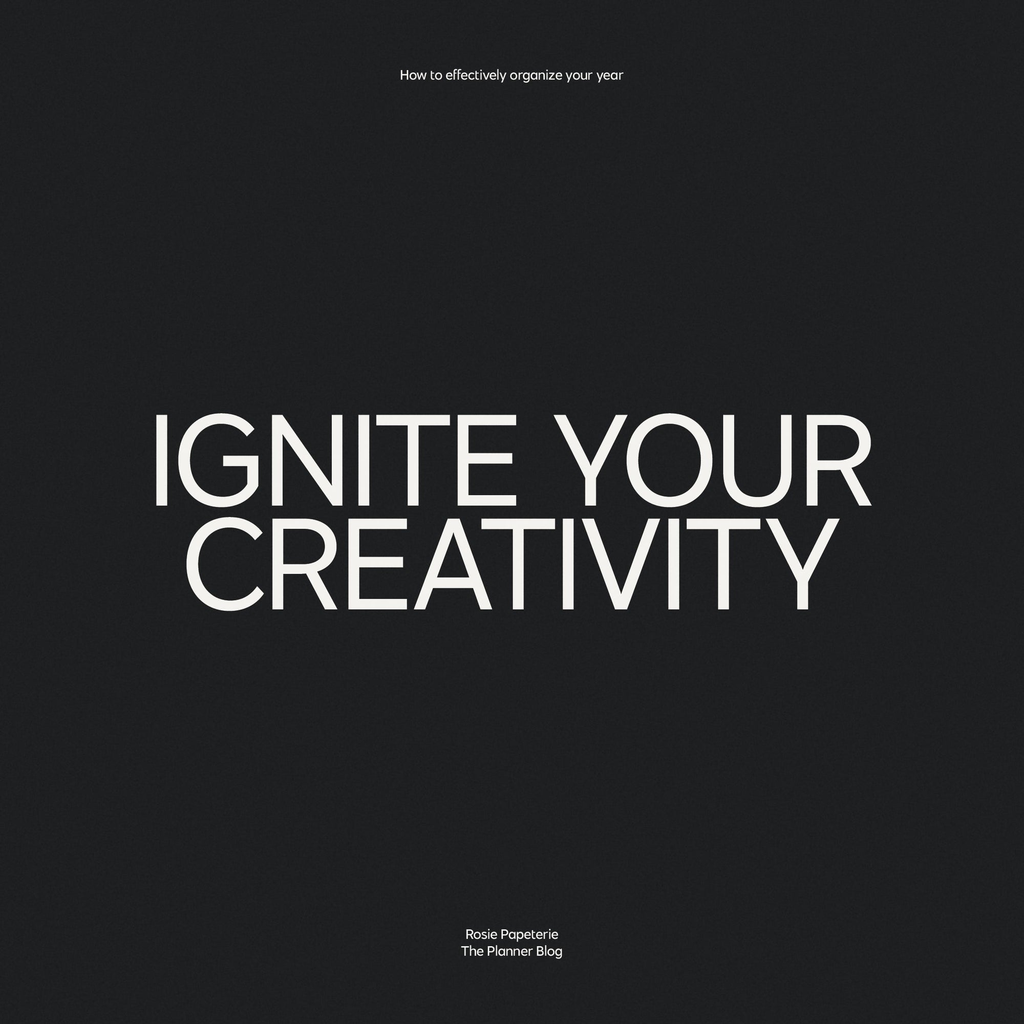 IGNITE YOUR CREATIVITY