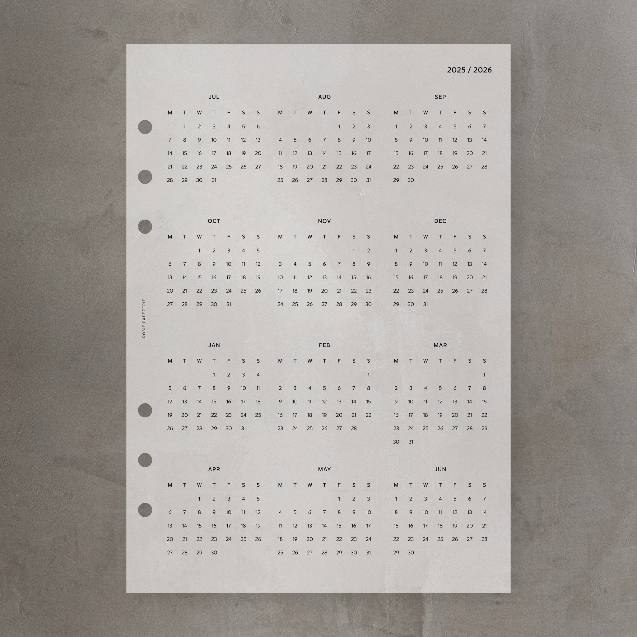 2025-2026 Yearly Overview Dashboard