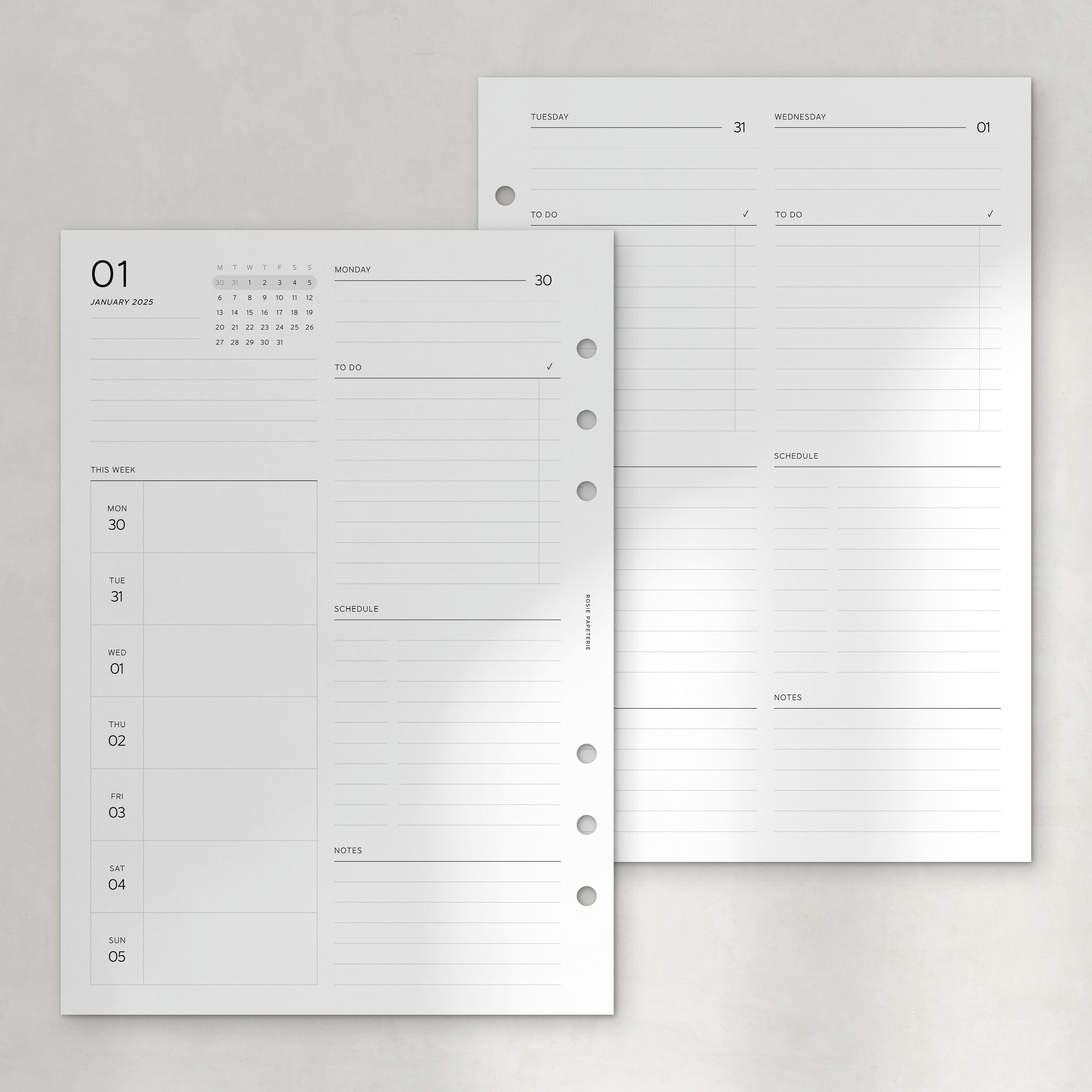 2025 Daily on 4 Pages - PDF
