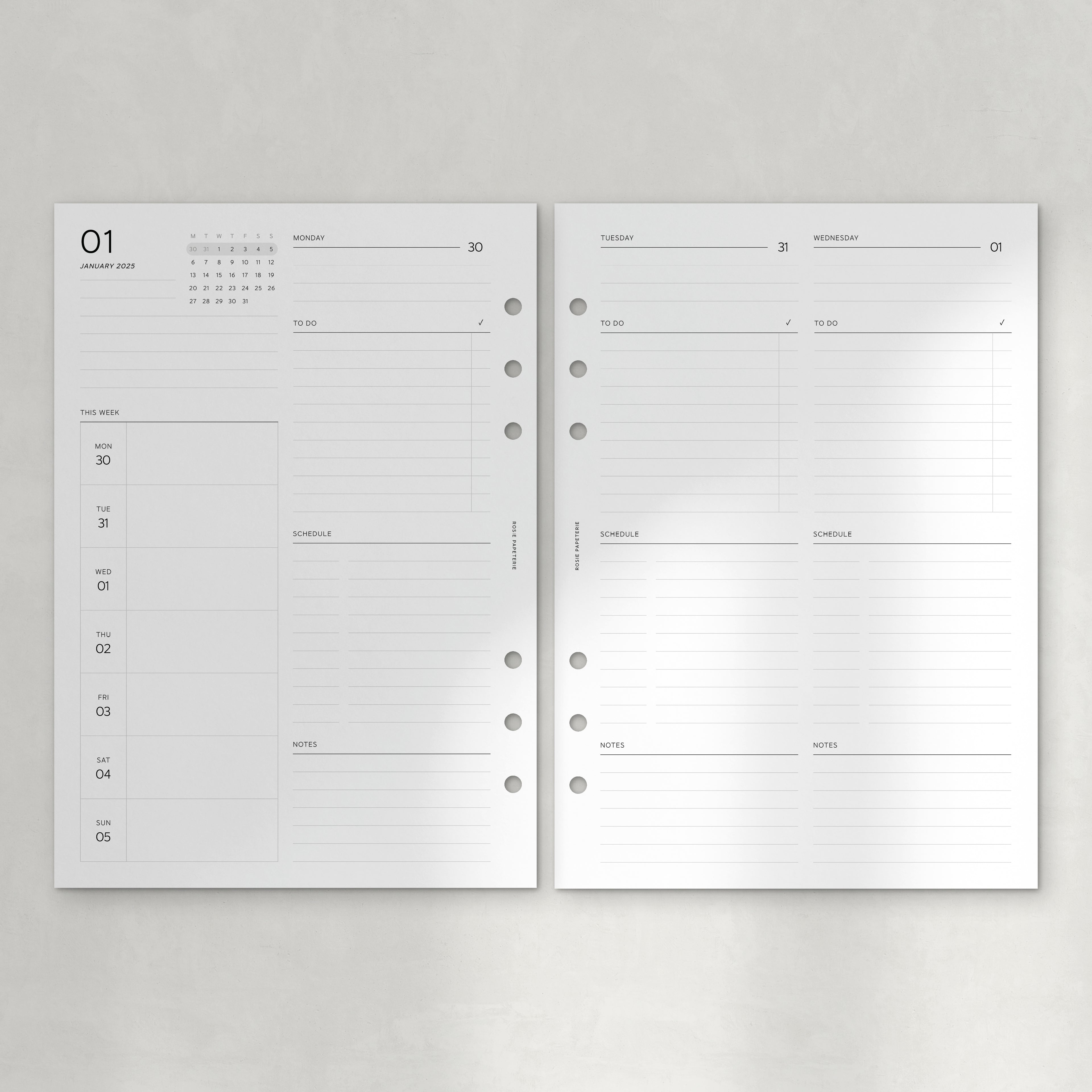 2025 Daily on 4 Pages - PDF