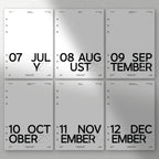 2025 Monthly Dashboard Set