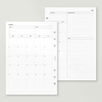 2026 Month on 2 Pages - PDF