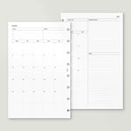 2026 Month on 2 Pages - PDF