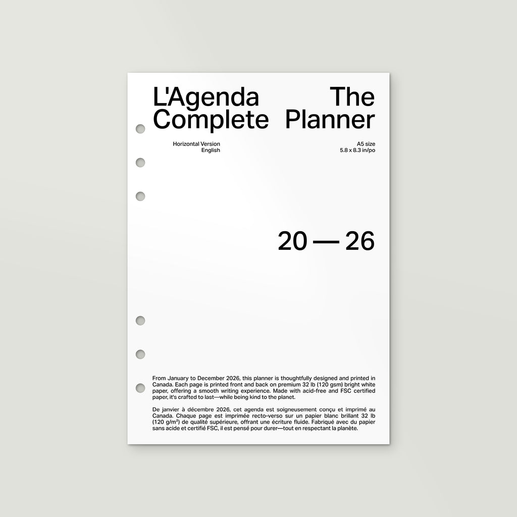 l'Agenda 2026 : The Complete Planner - PDF