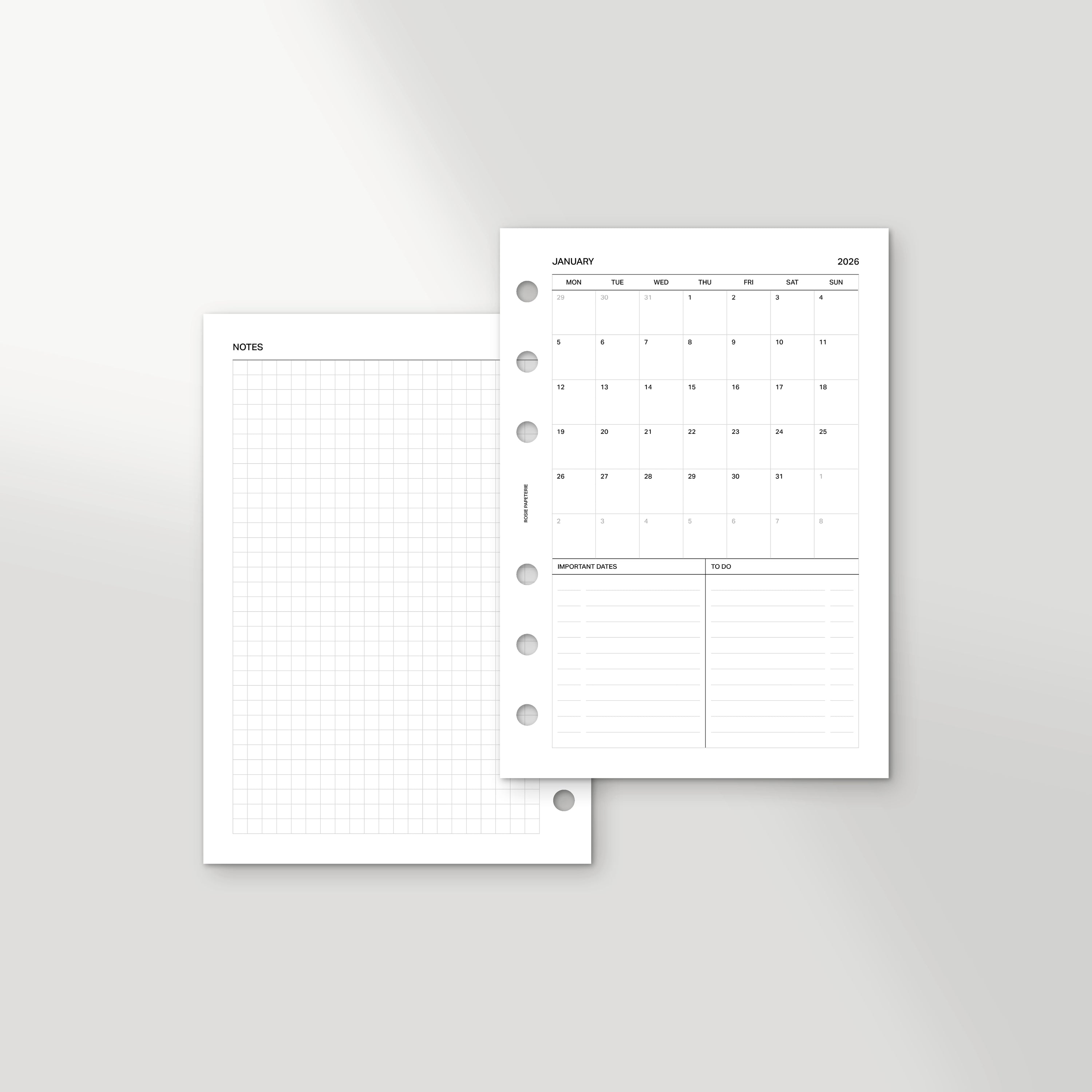 2026 Month on 1 Page