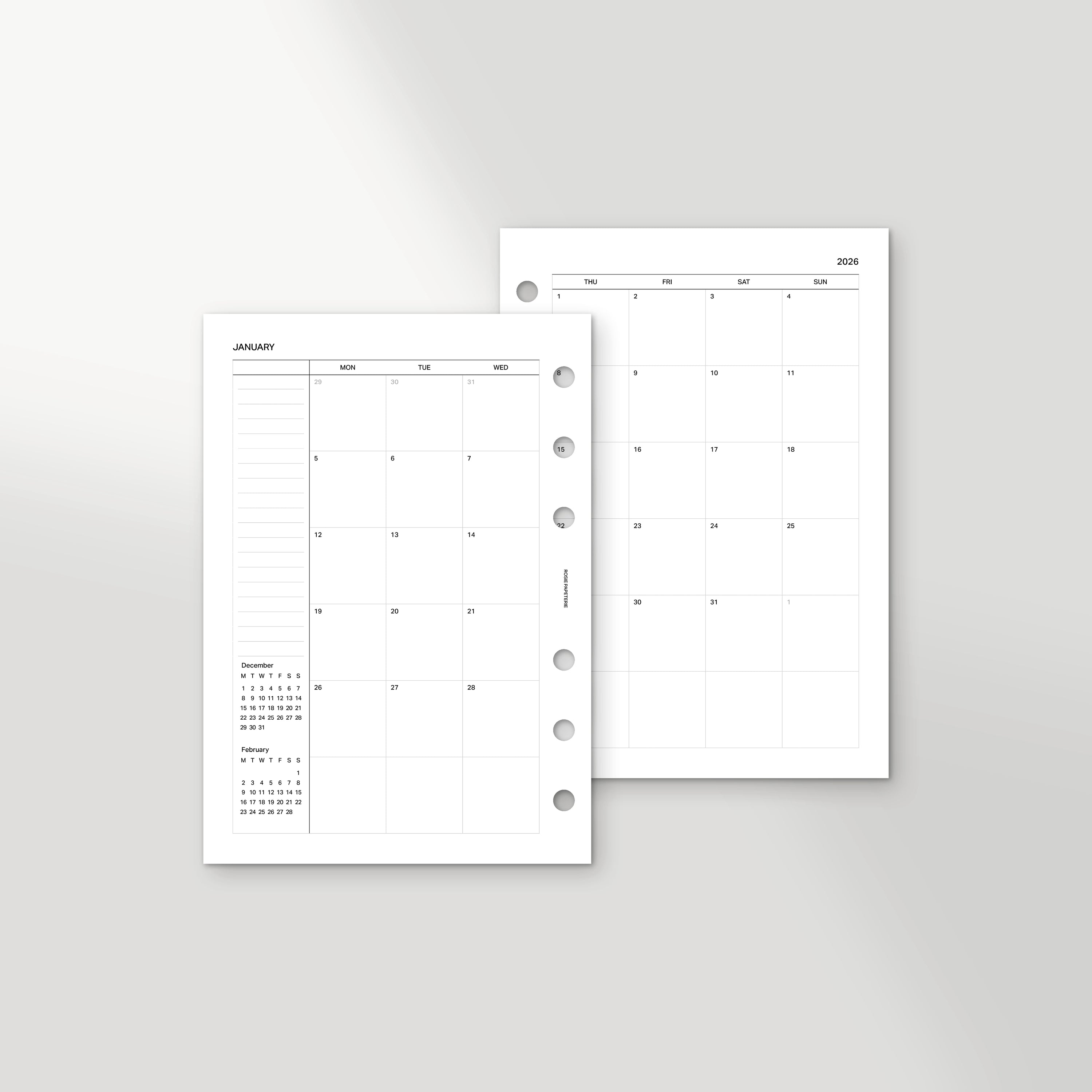 2026 Month on 4 Pages