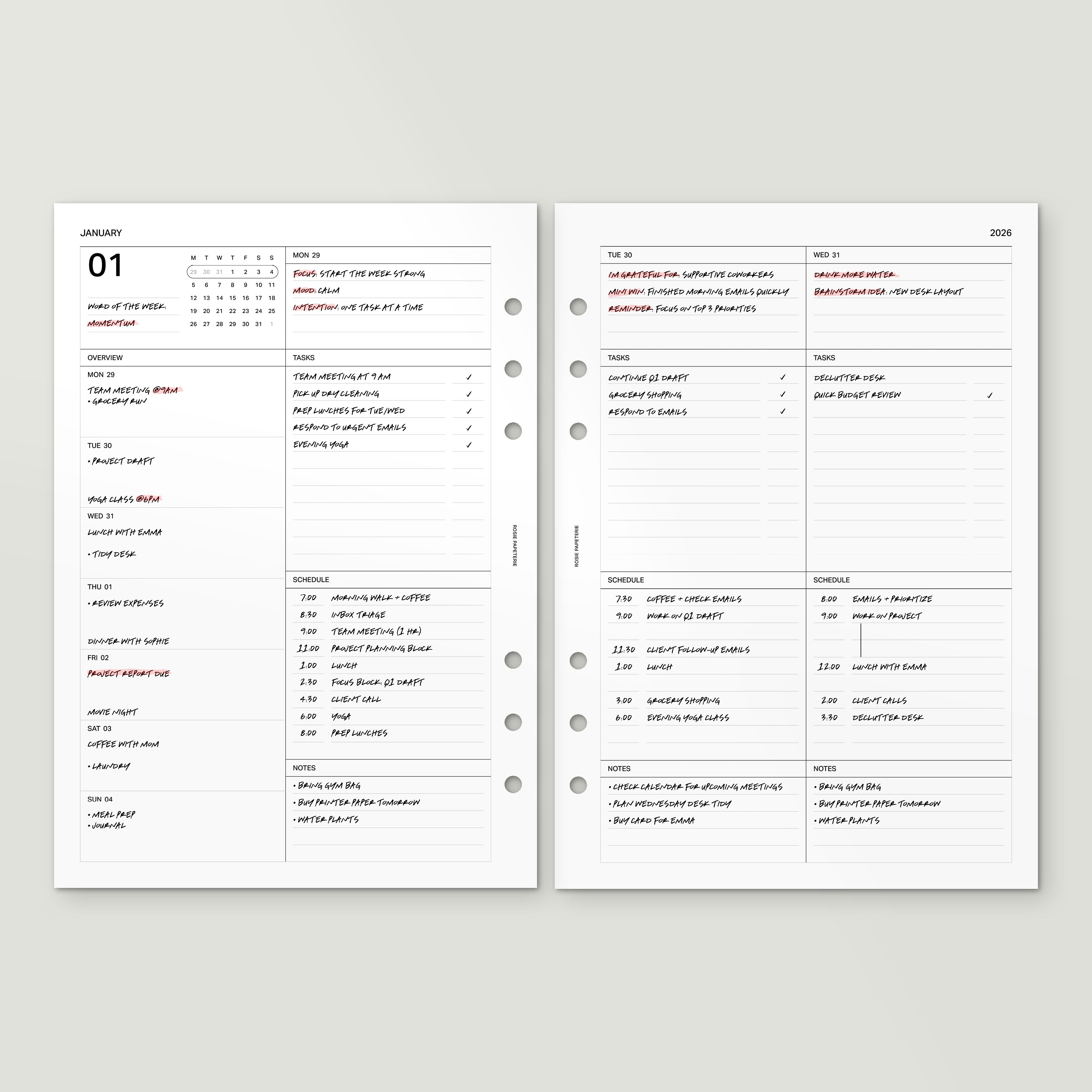 2026 Daily on 4 Pages - PDF