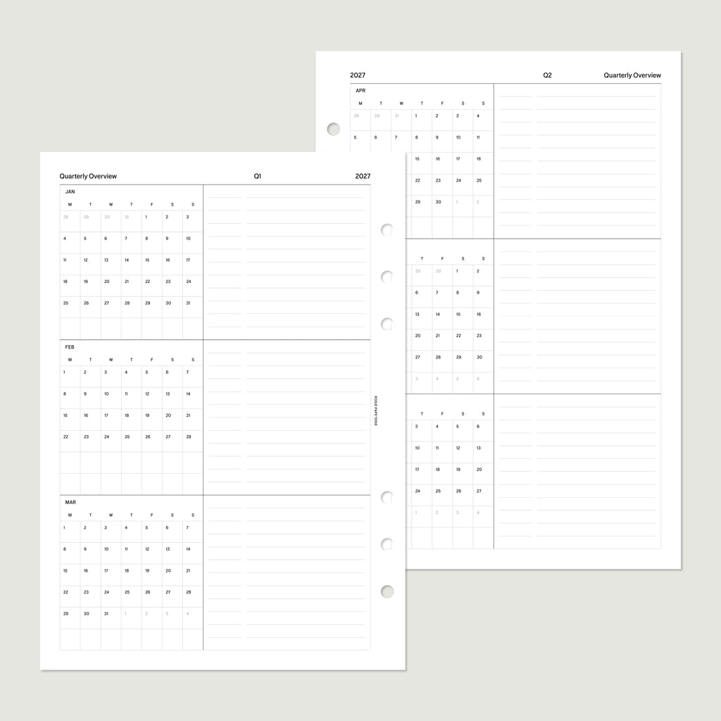 2027 Quarterly Overview