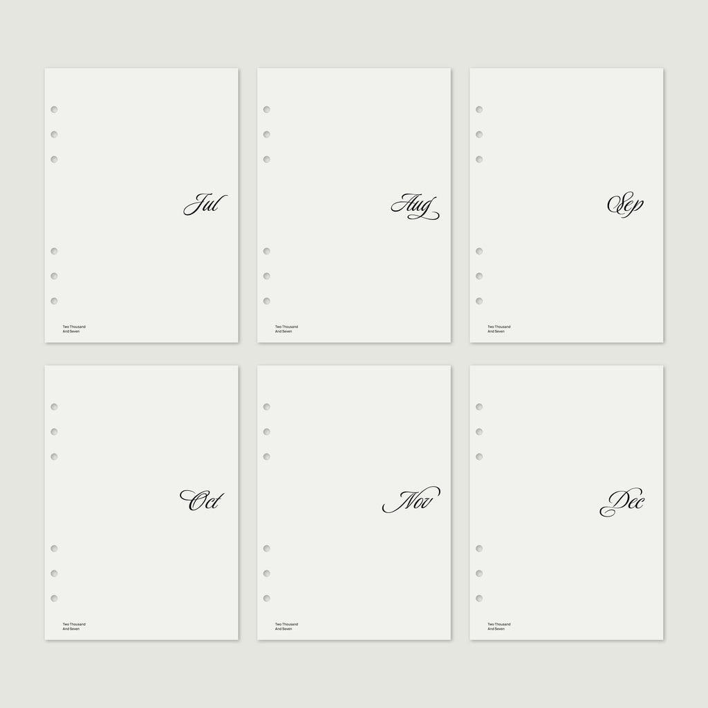 2027 Monthly Dashboard Set