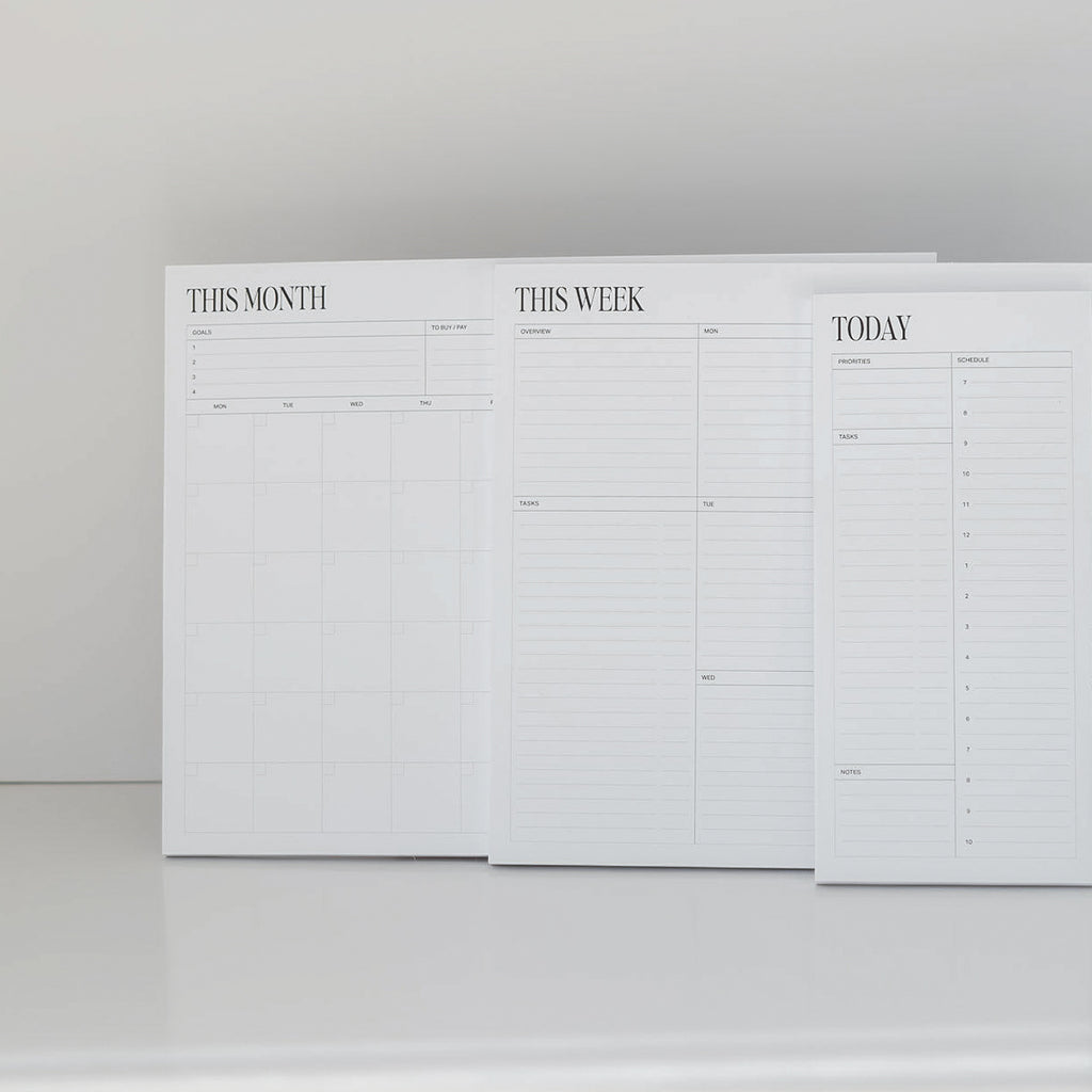 Planner Notepad Trio