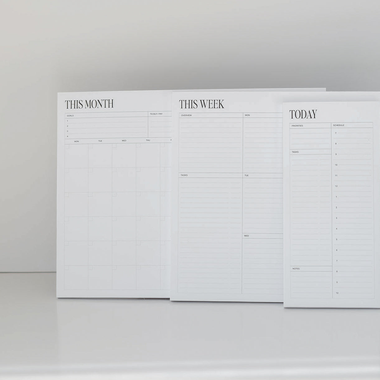 Planner Notepad Trio