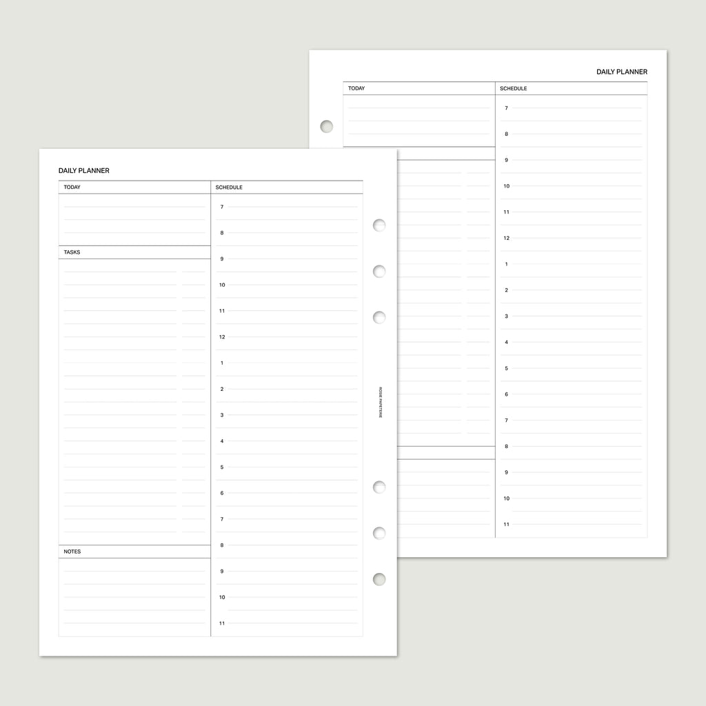 Undated Daily Hourly - PDF