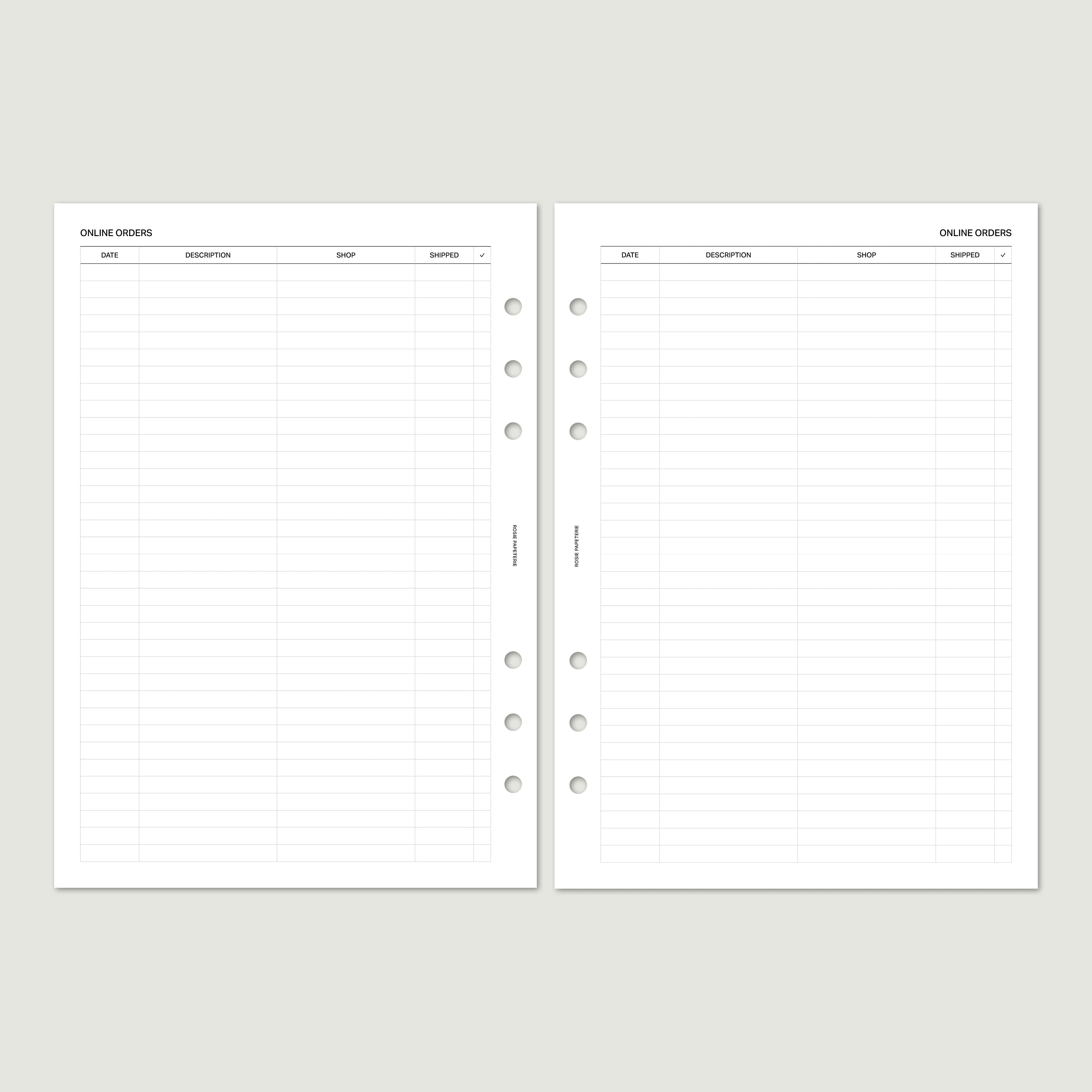 Online Orders Tracker - PDF