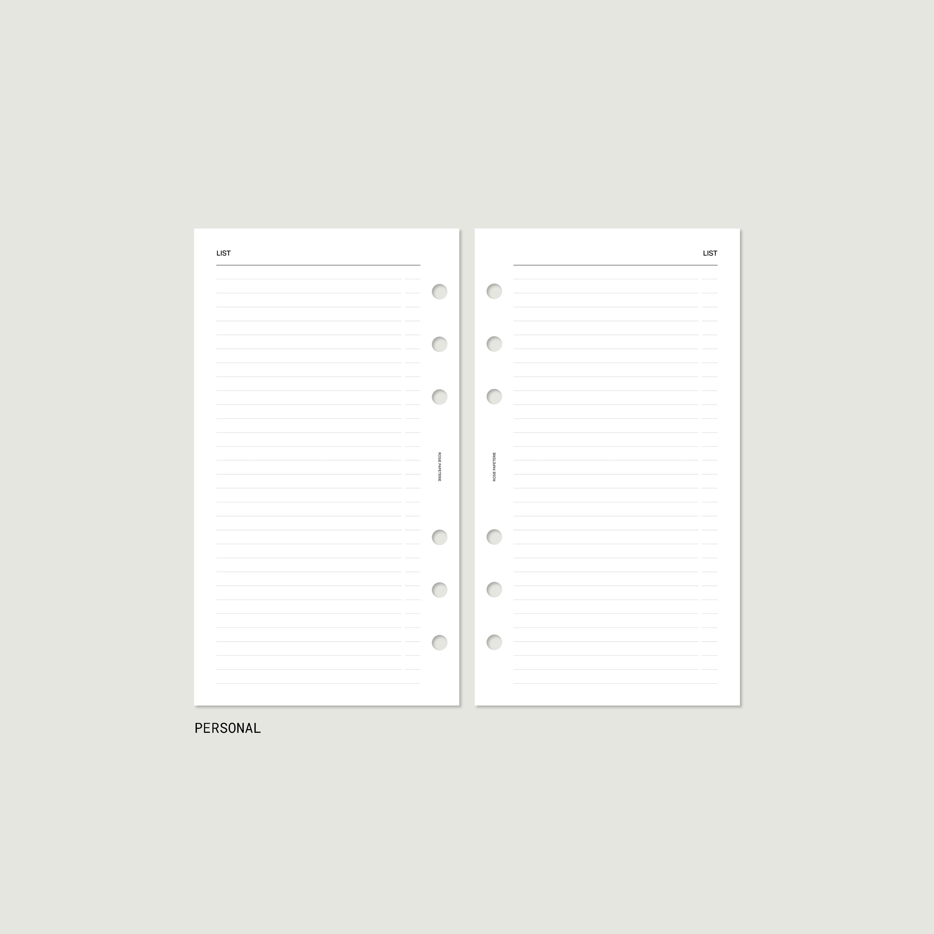 Undated Agenda Bundle — Personal