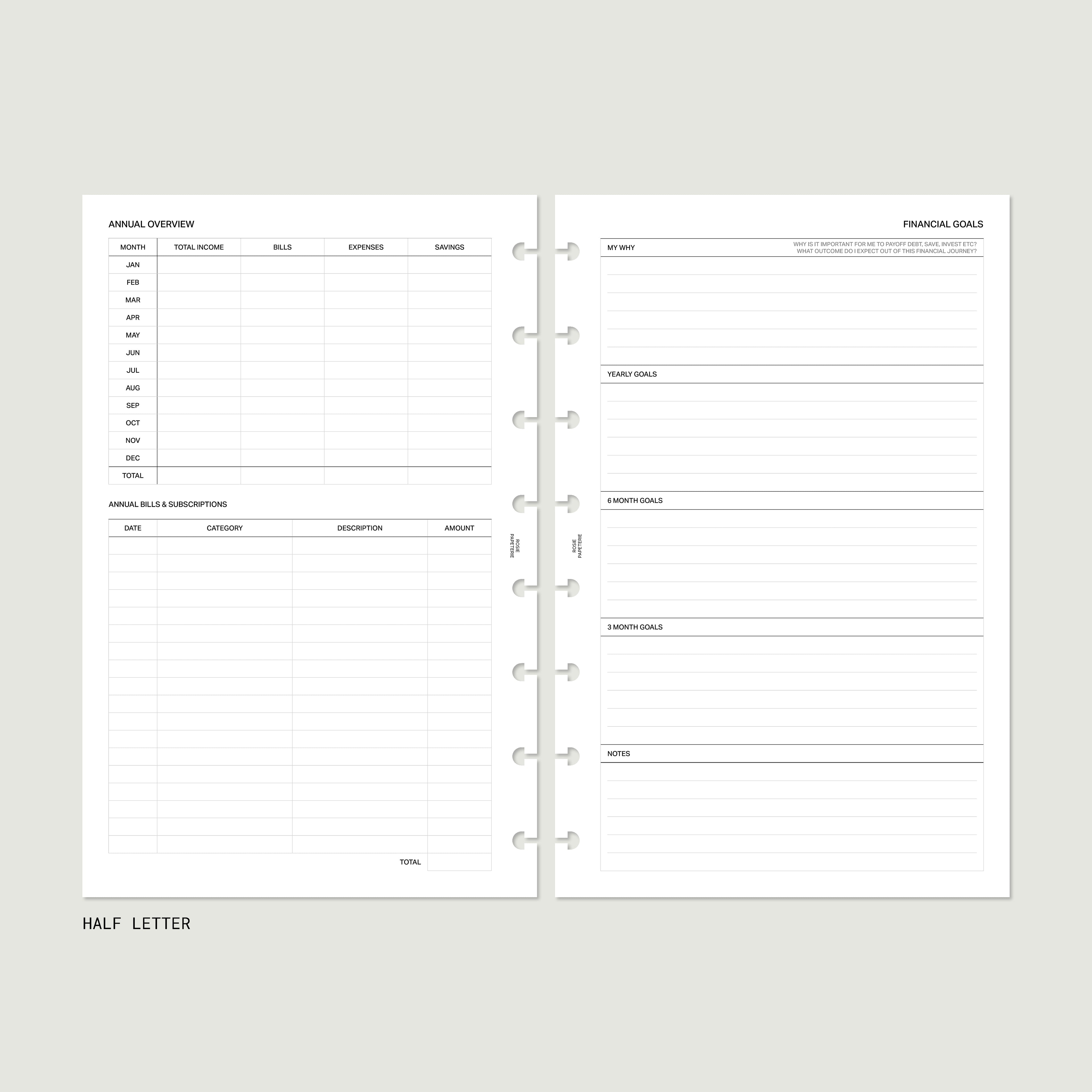 Undated Finance Bundle - PDF