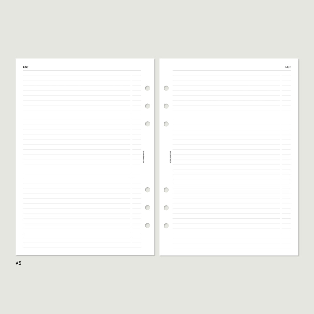 Ensemble d’Agenda Non Daté — A5