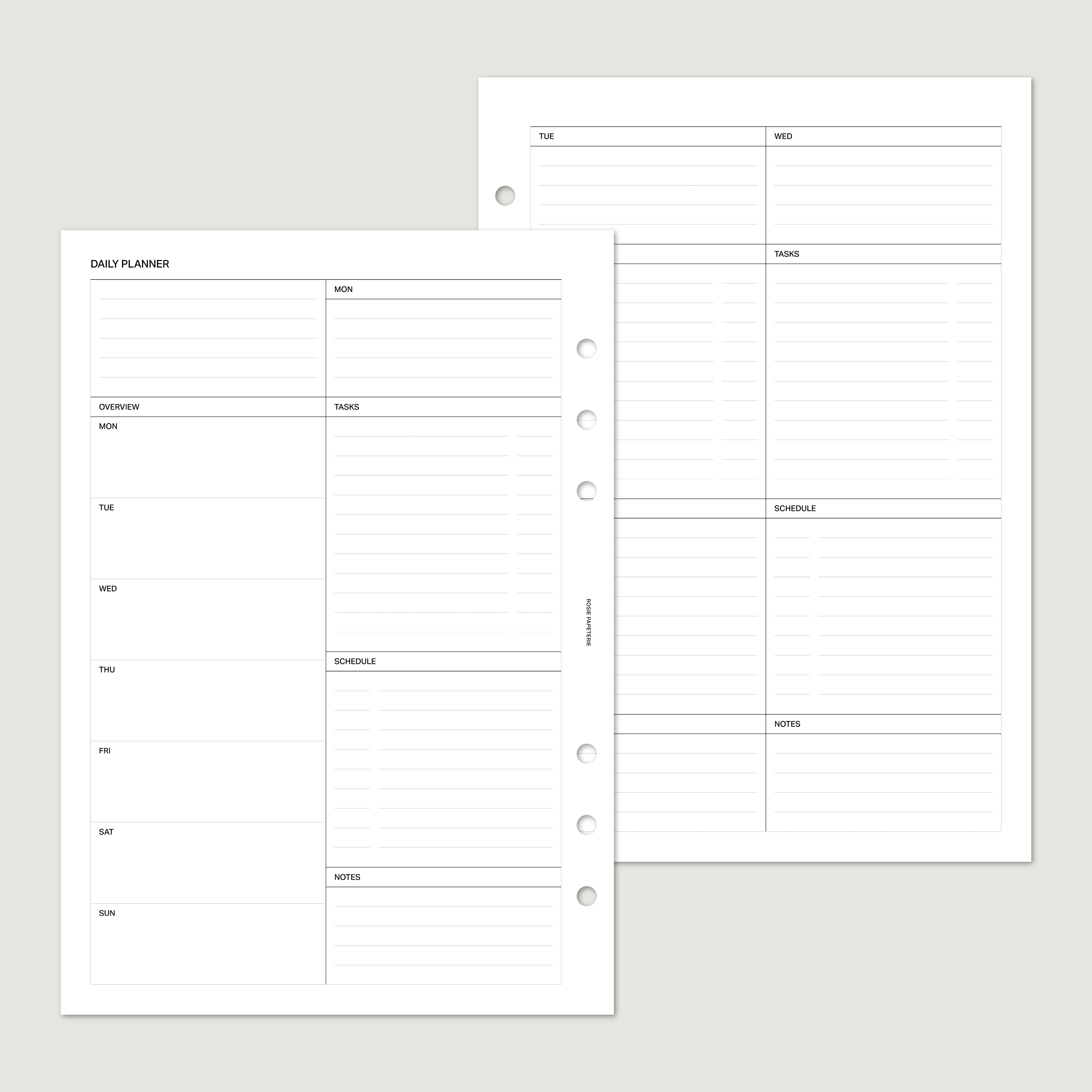 Undated Daily on 4 Pages - PDF