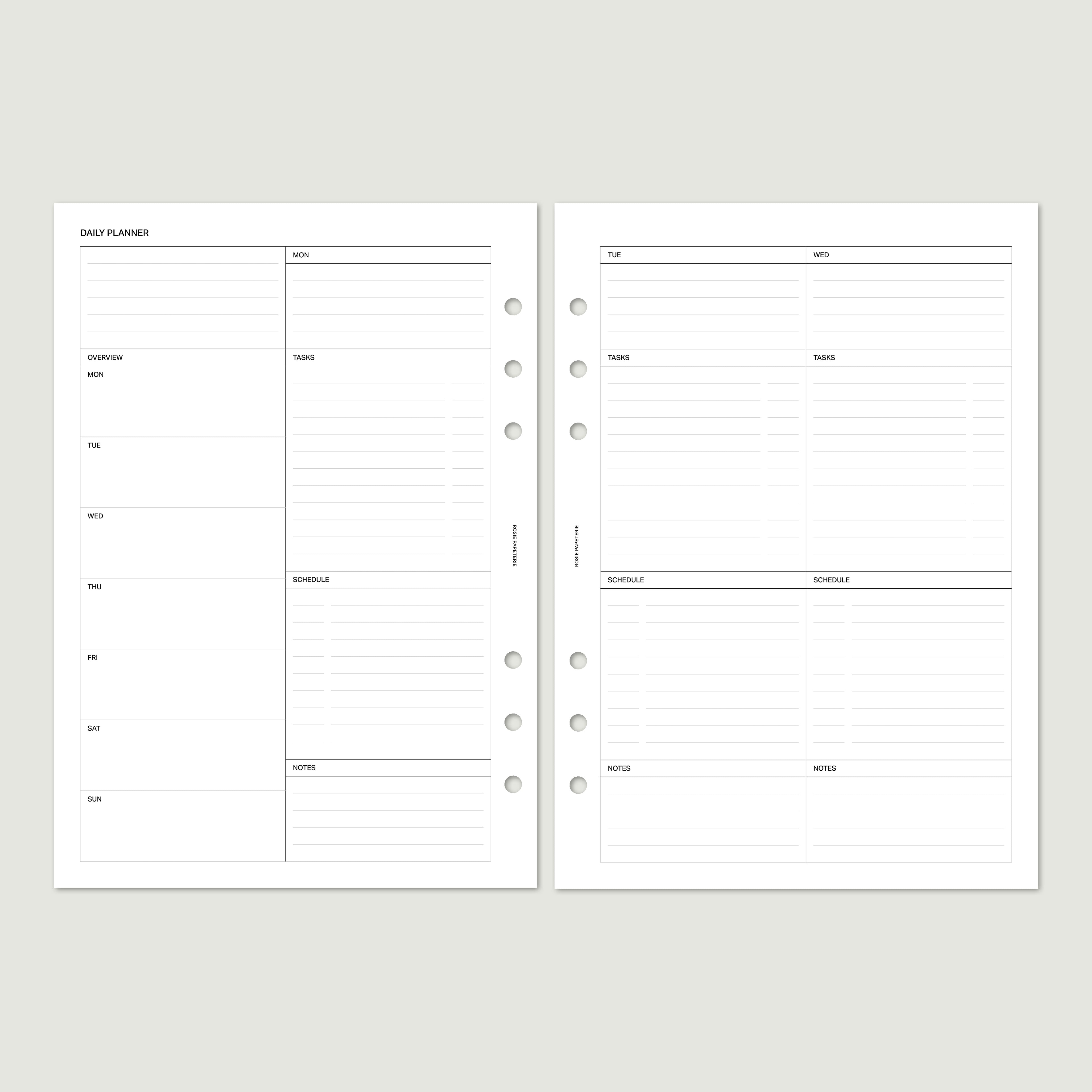 Undated Daily on 4 Pages - PDF