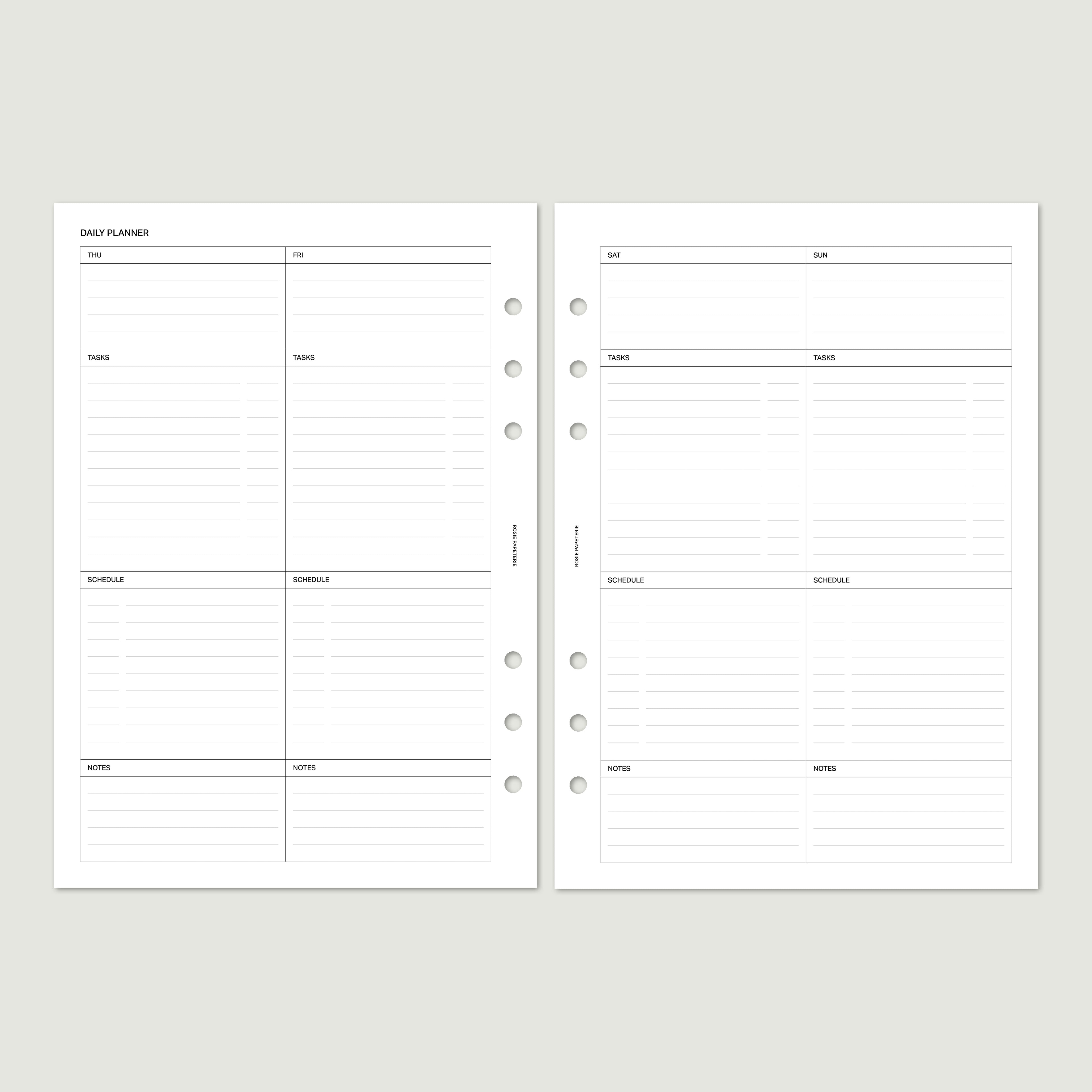 Undated Daily on 4 Pages - PDF