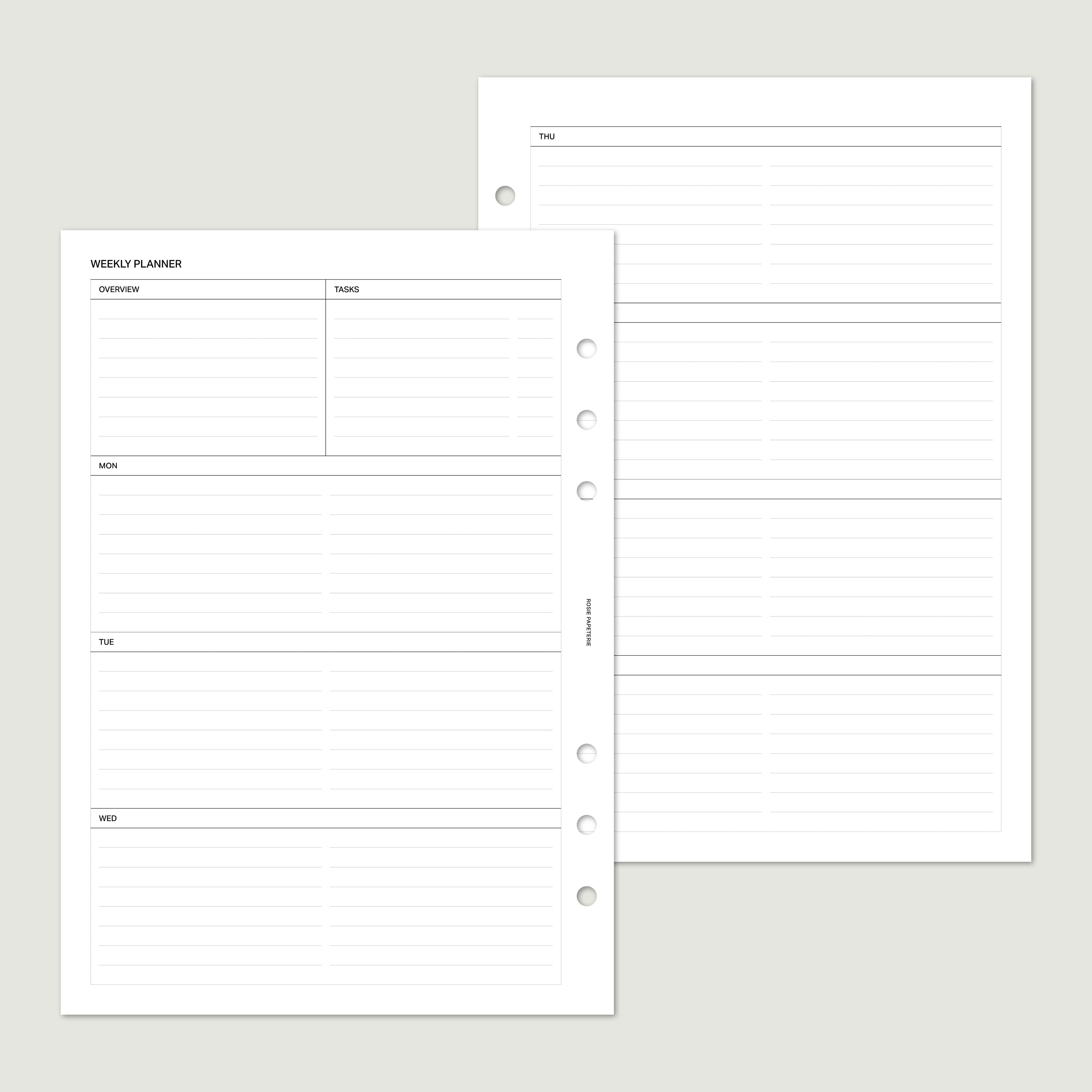 Undated Weekly Horizontal - PDF