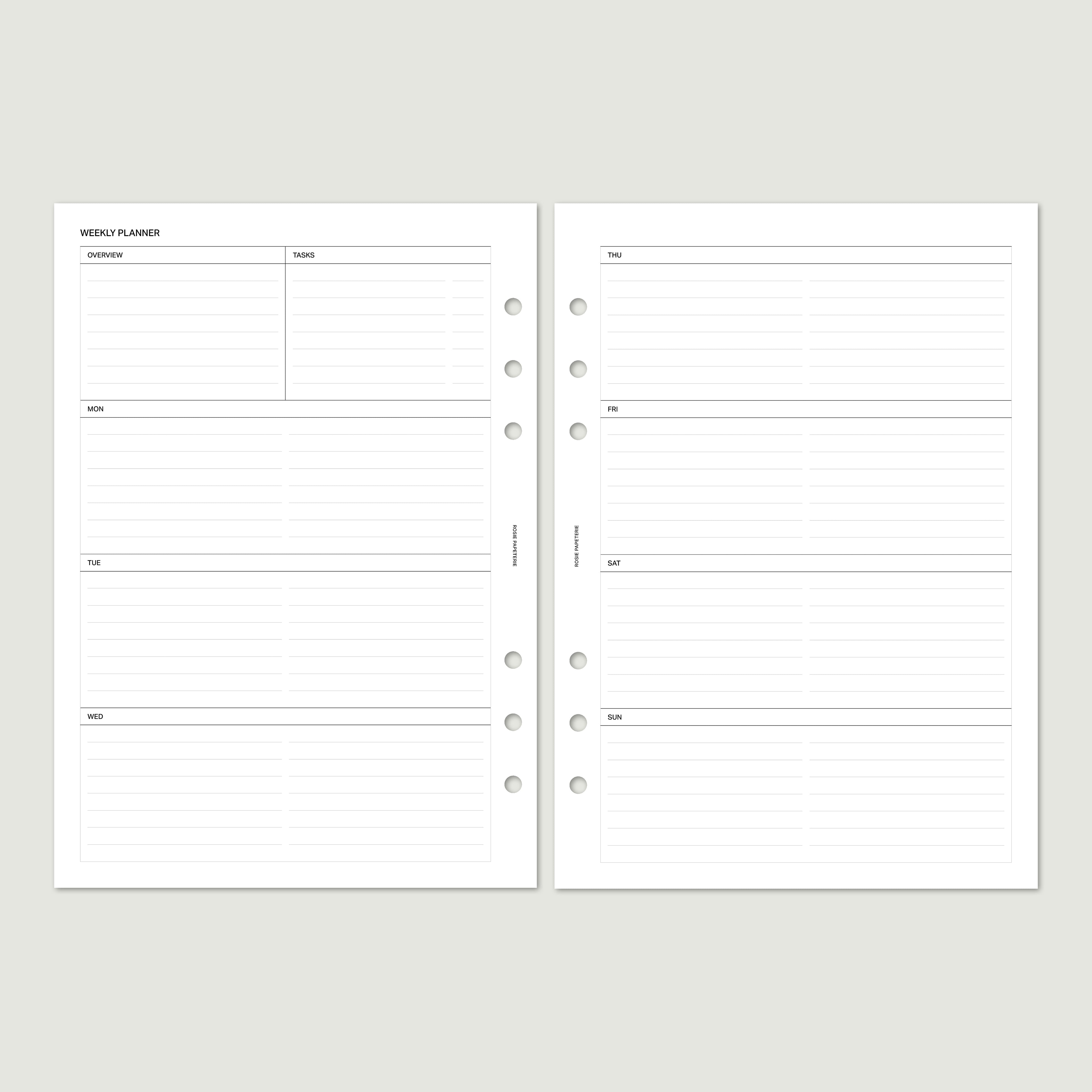 Undated Weekly Horizontal - PDF