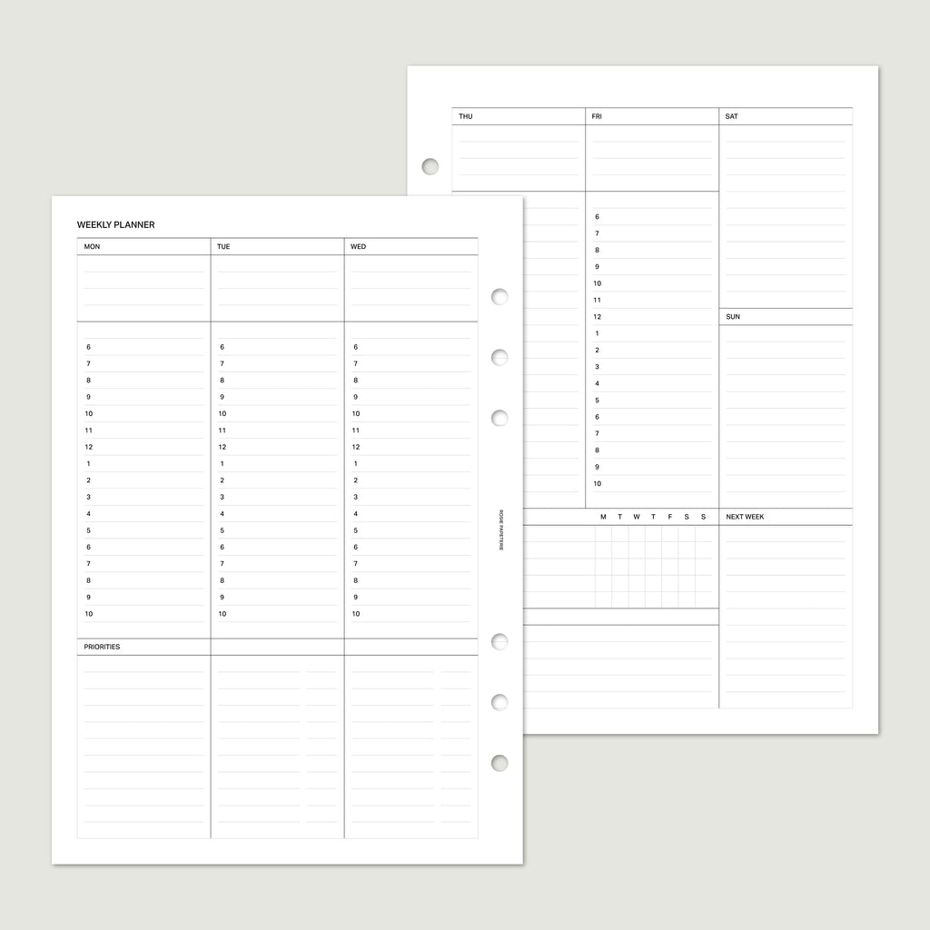 Sans date Hebdomadaire Horaire