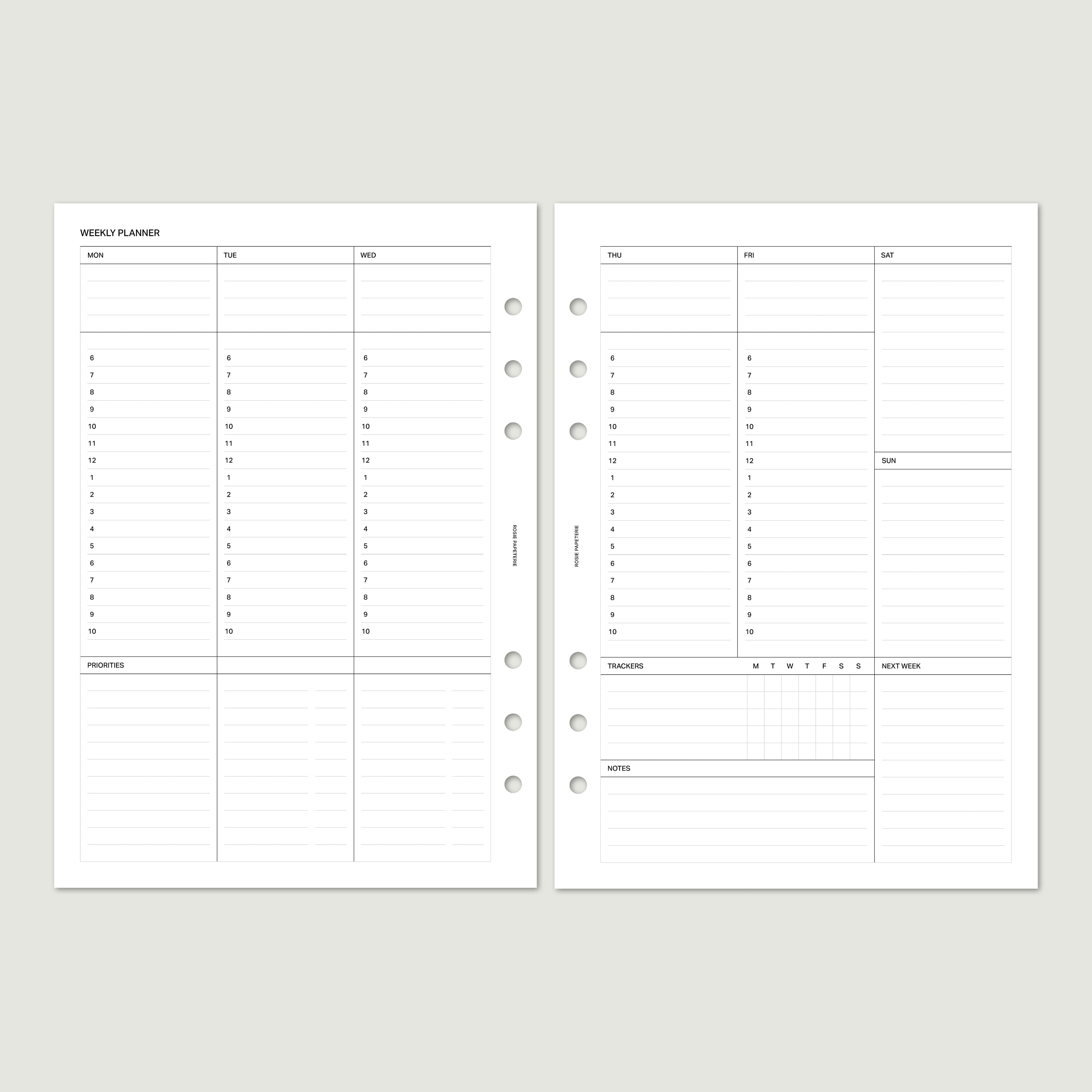 Sans date Hebdomadaire Horaire