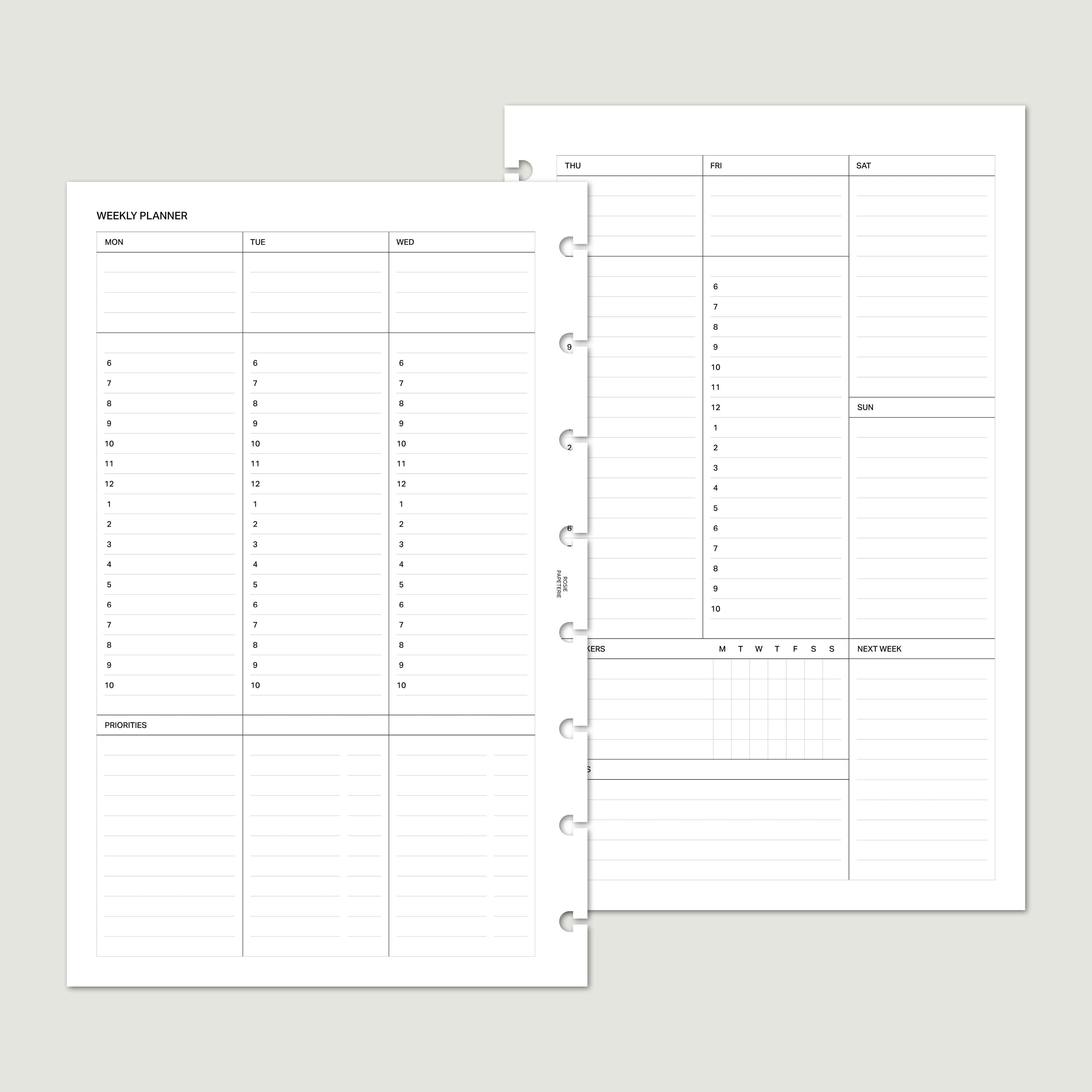 Sans date Hebdomadaire Horaire