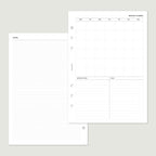Undated Month on 1 Page - PDF