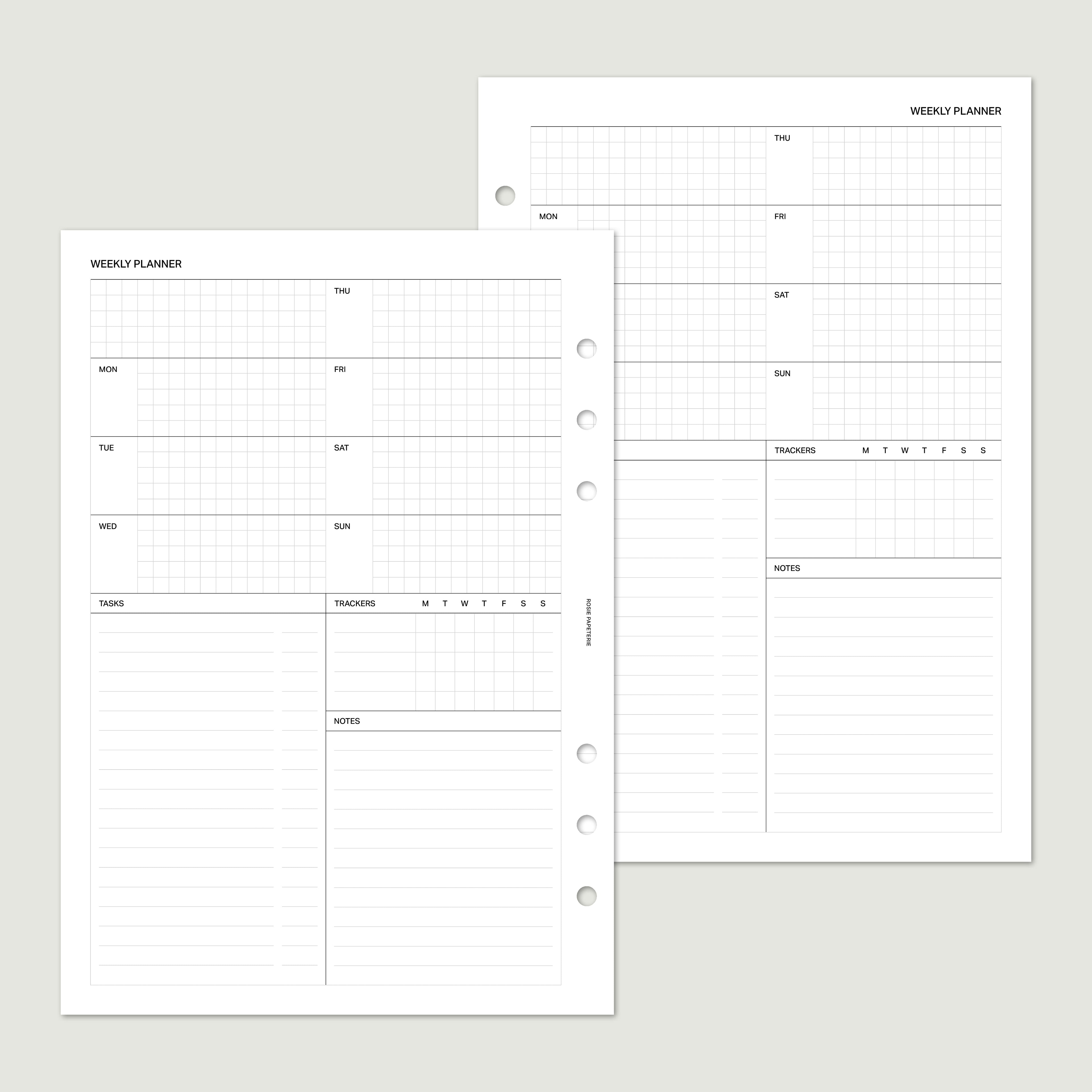Undated Weekly Overview - PDF
