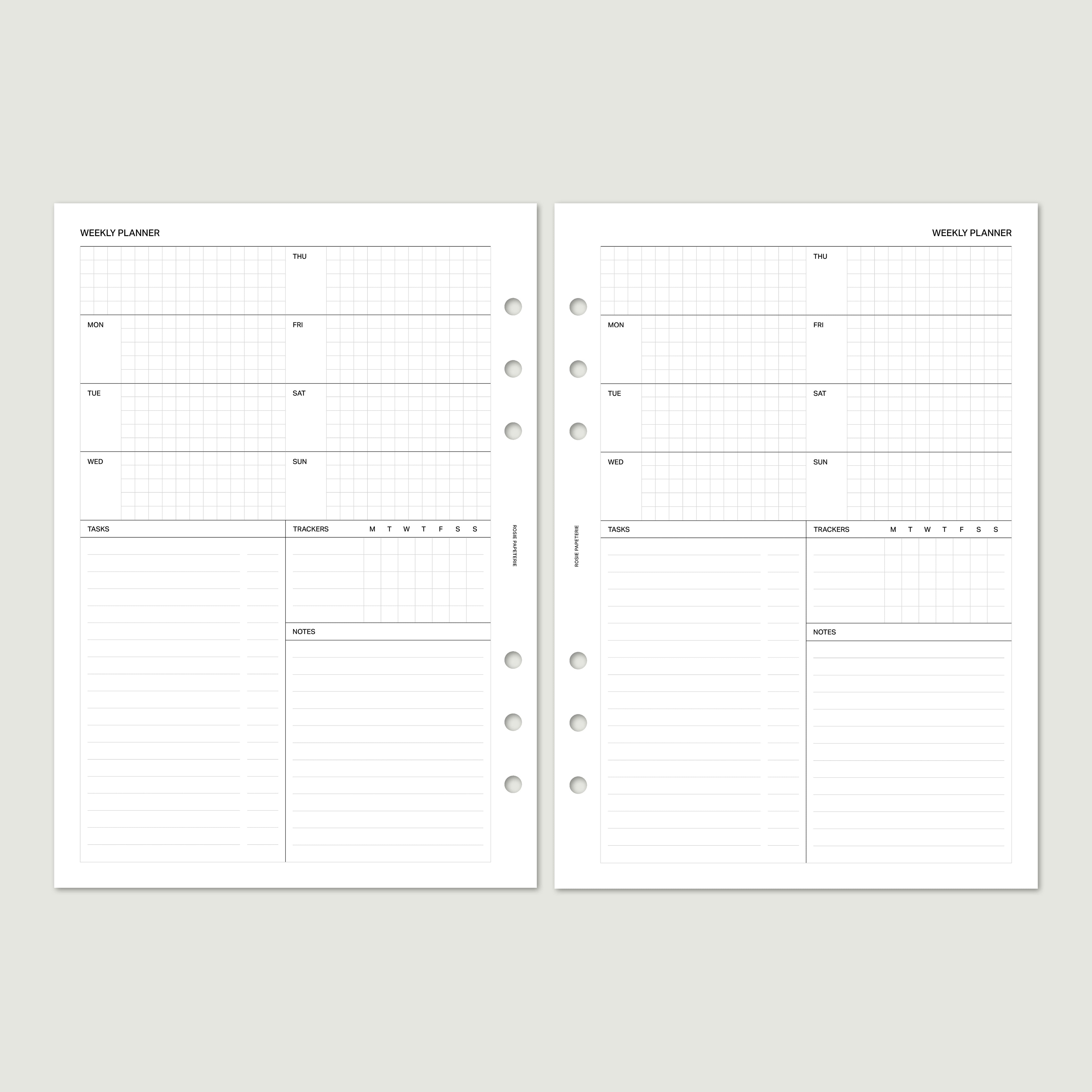 Undated Weekly Overview - PDF