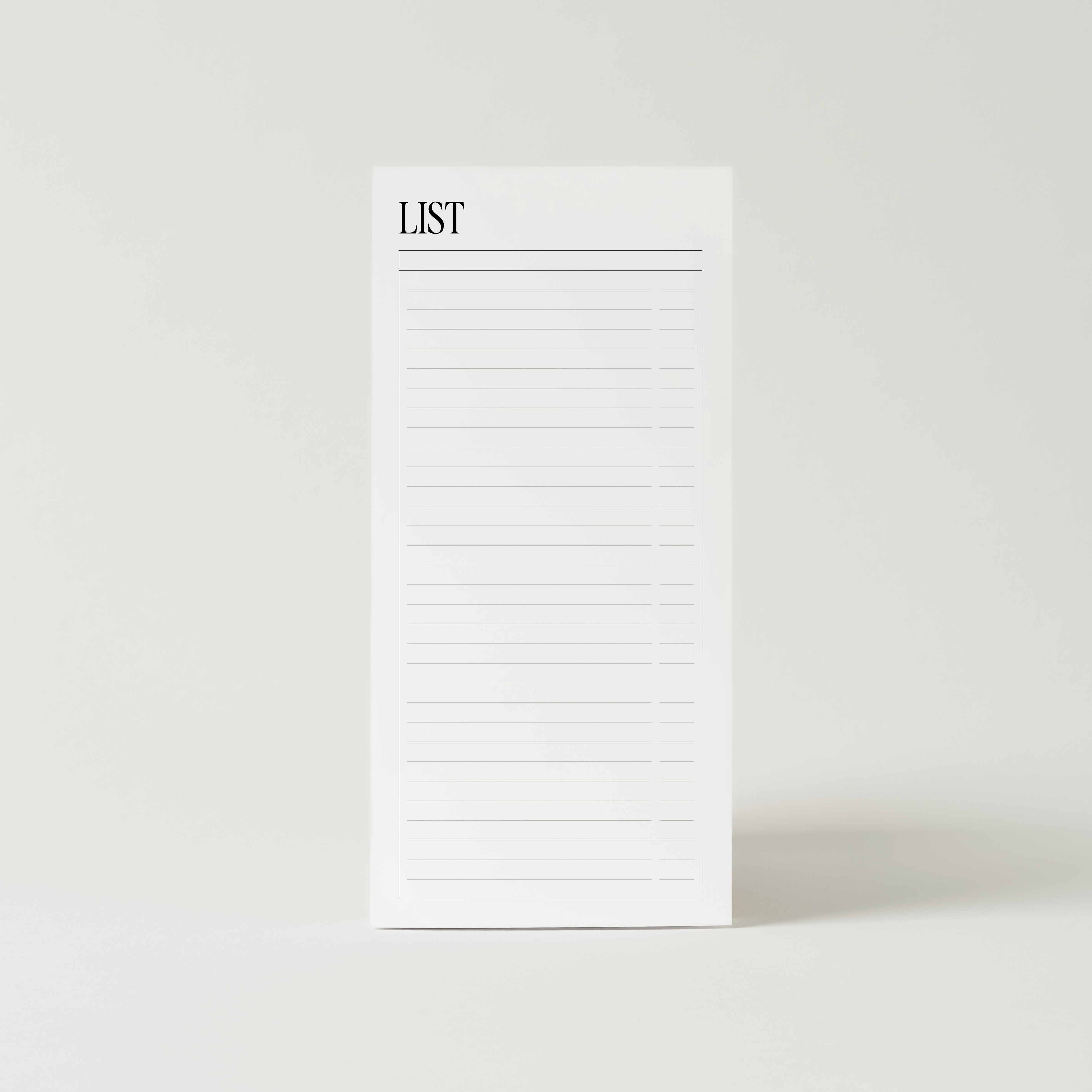List Notepad