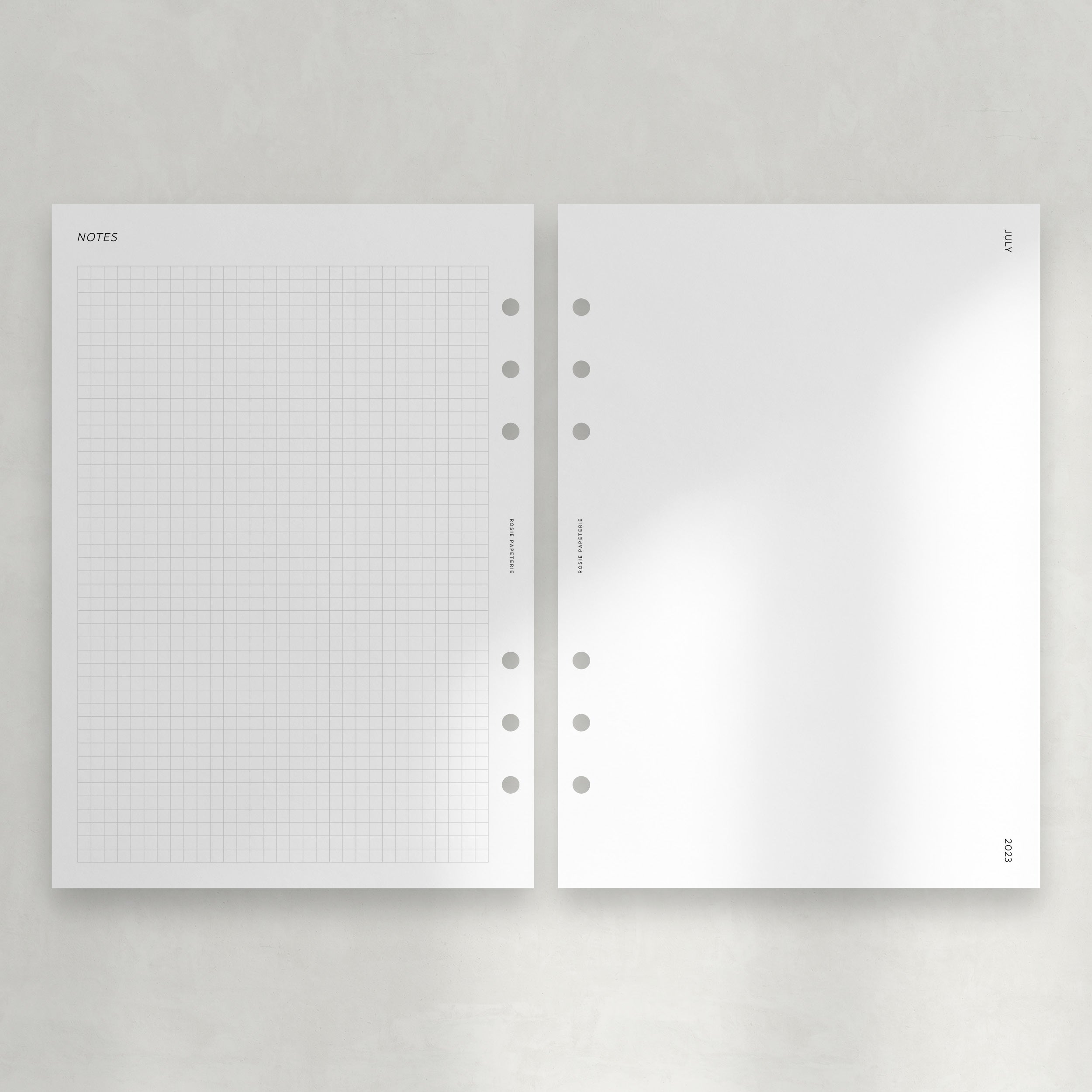  2023-2024 Planner Refills - 2023-2024 Weekly & Monthly Planner  Refill, July 2023-June 2024, 7-Hole Punched, Desk Size 4, 5.8 x 8.3,  Ocean : Office Products