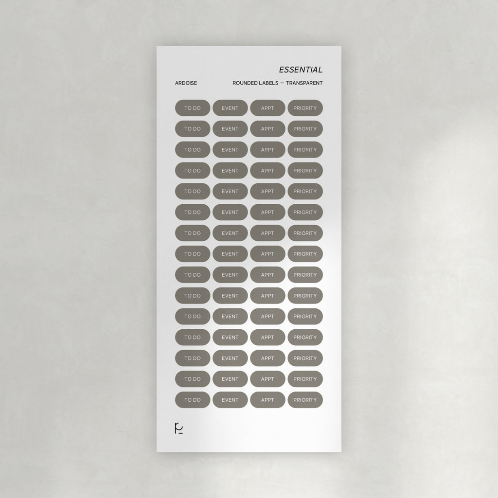Essential Rounded Labels Stickers