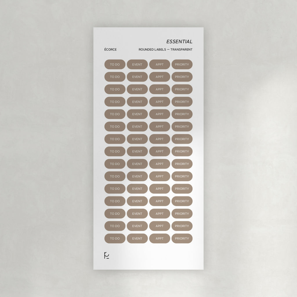 Essential Rounded Labels Stickers
