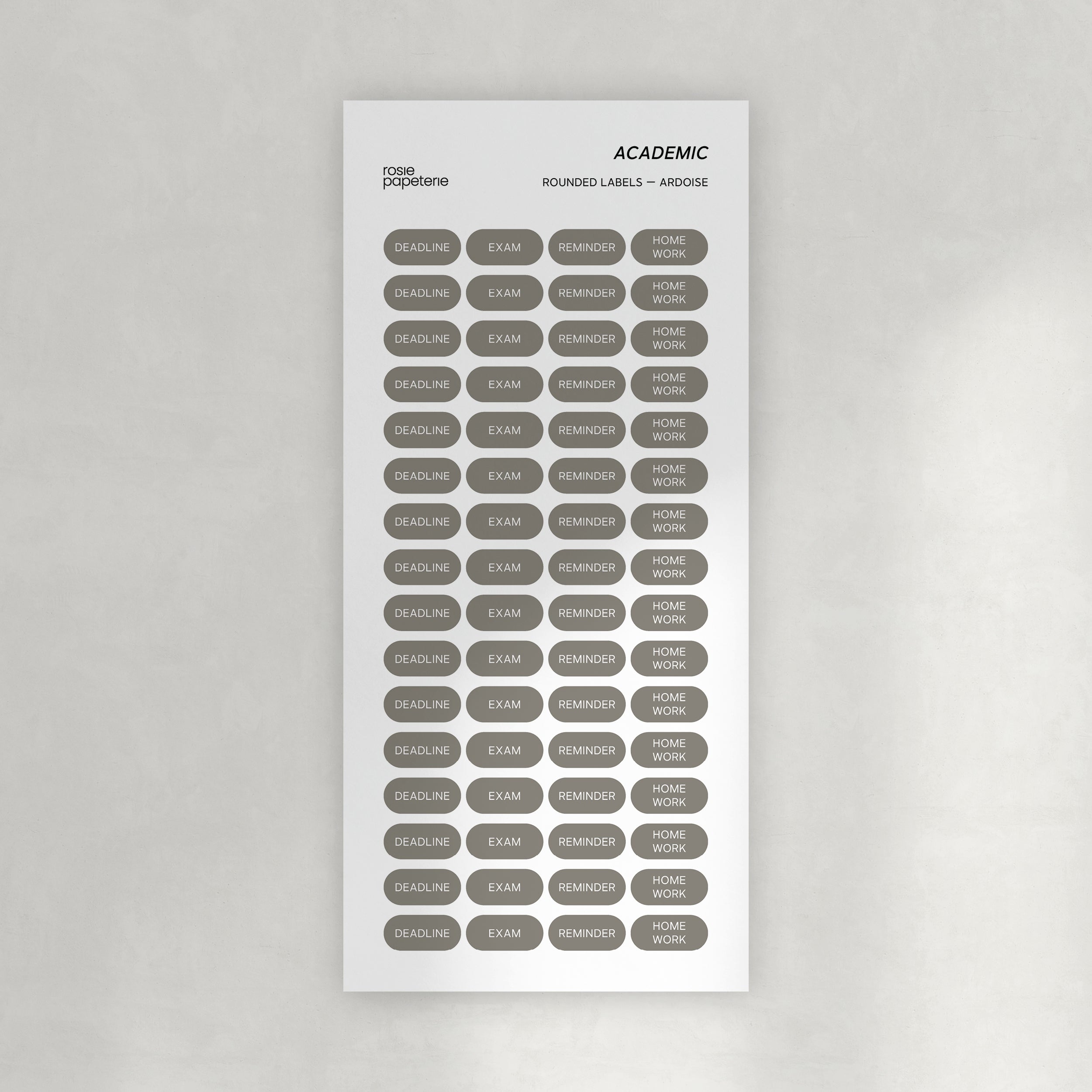 Academic Rounded Labels Stickers