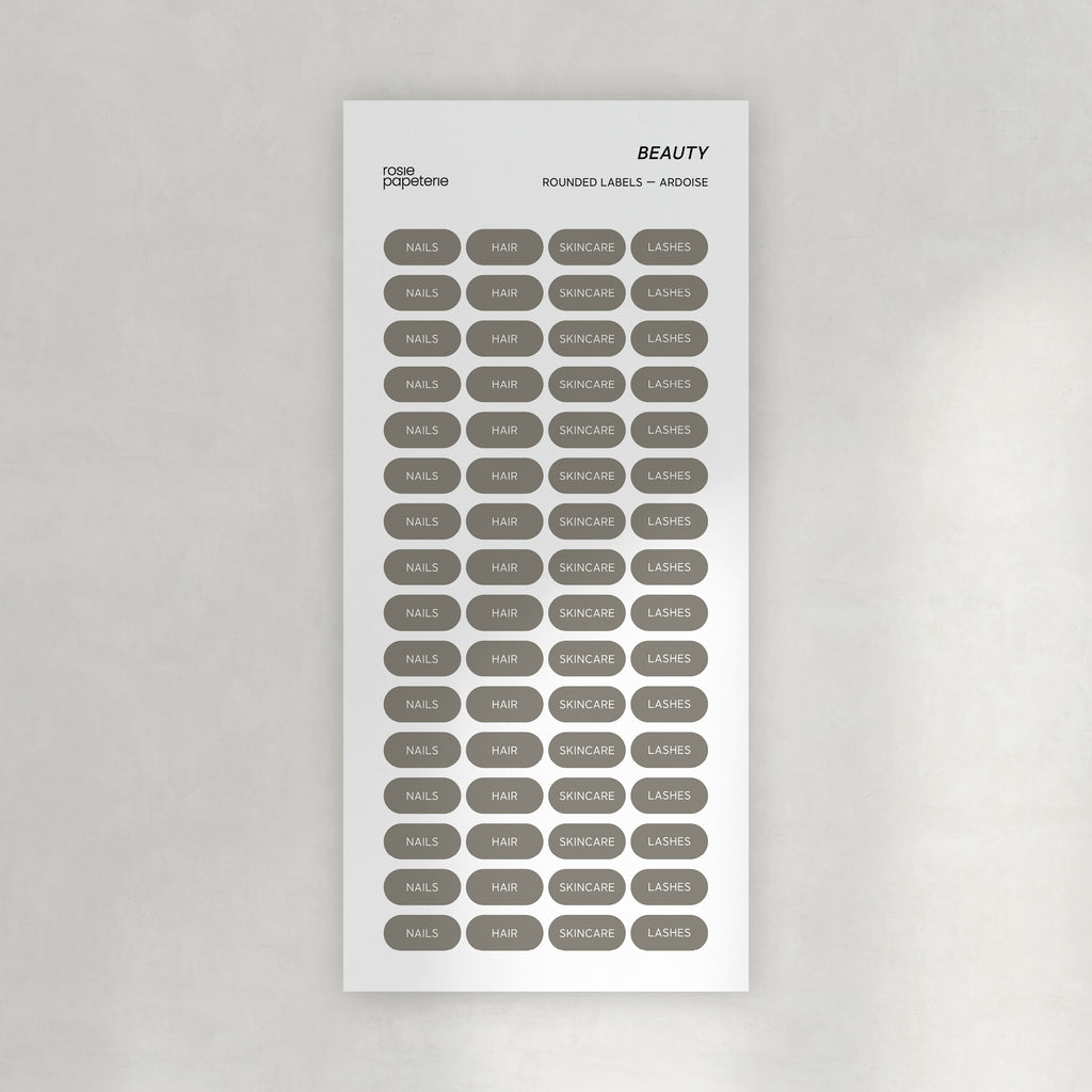 Beauty Rounded Labels Stickers