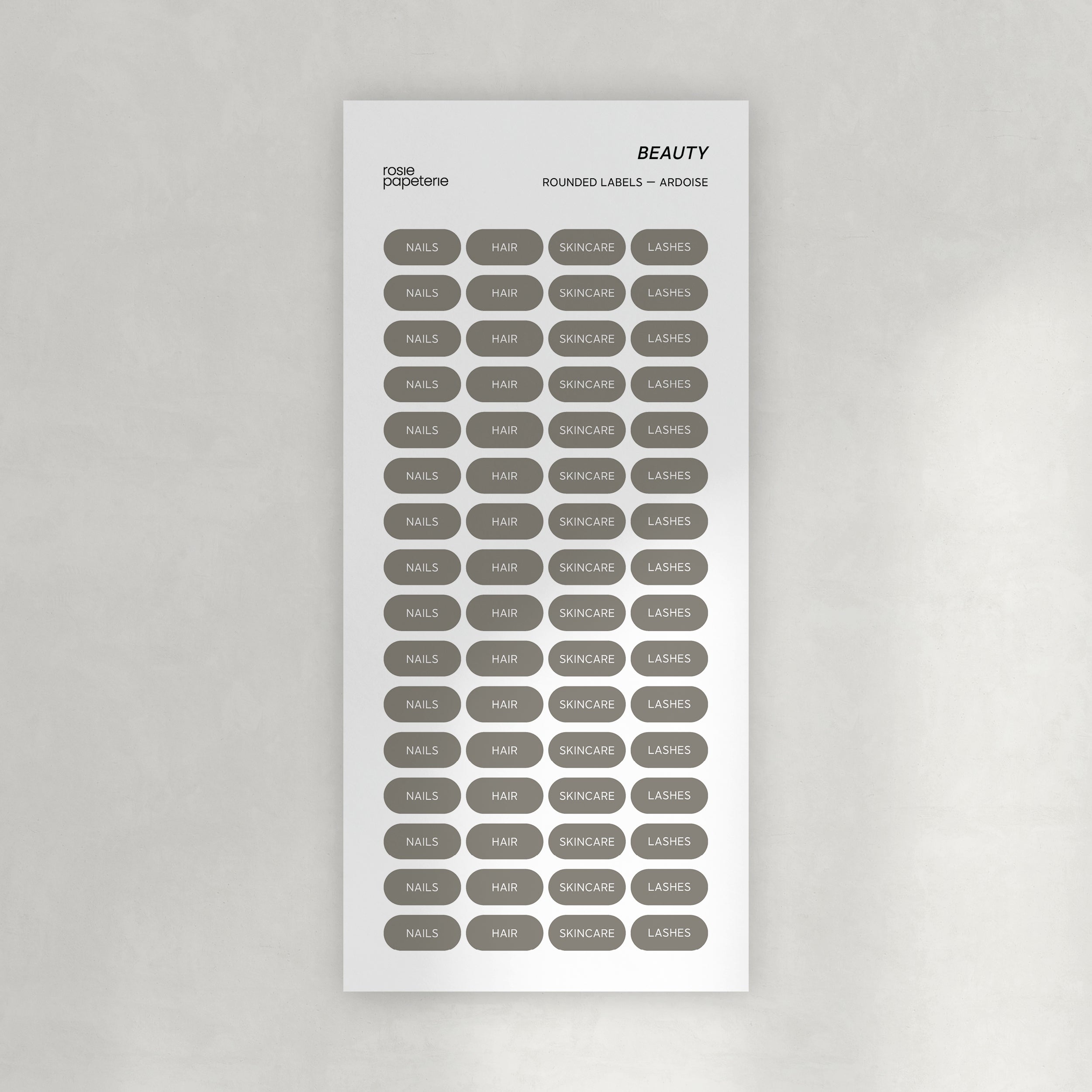 Beauty Rounded Labels Stickers