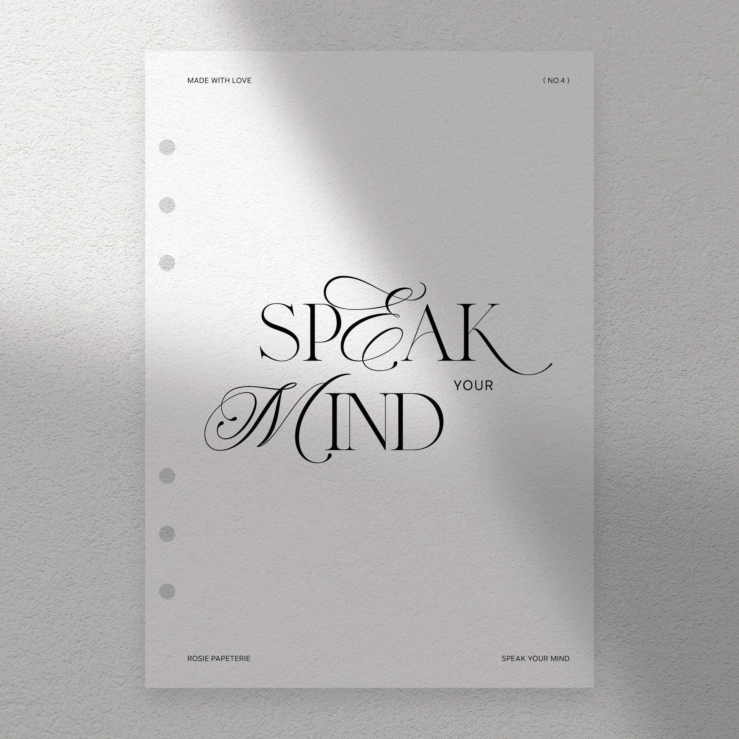 Tableau de Bord Speak Your Mind