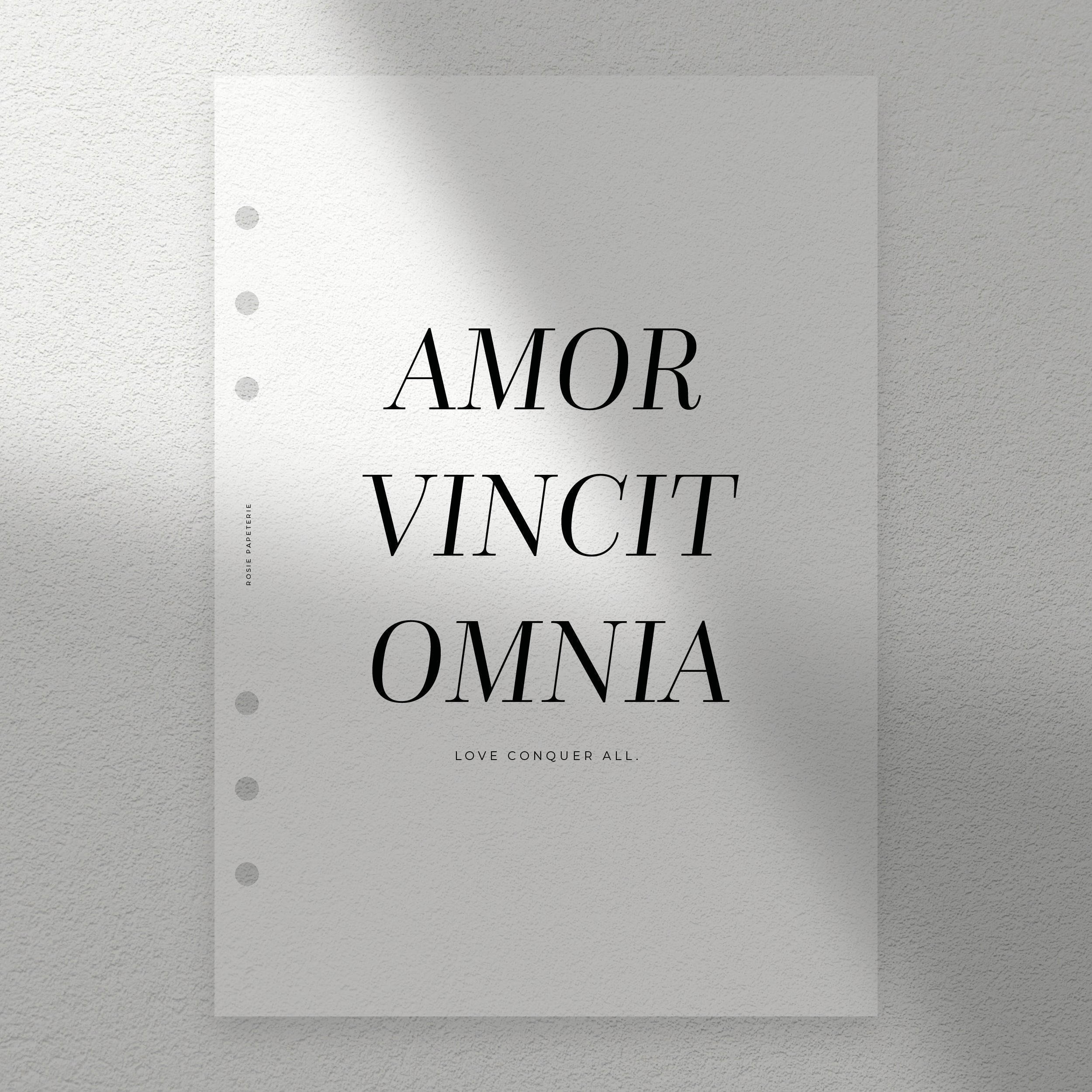 Amor Vincit Omnia Dashboard