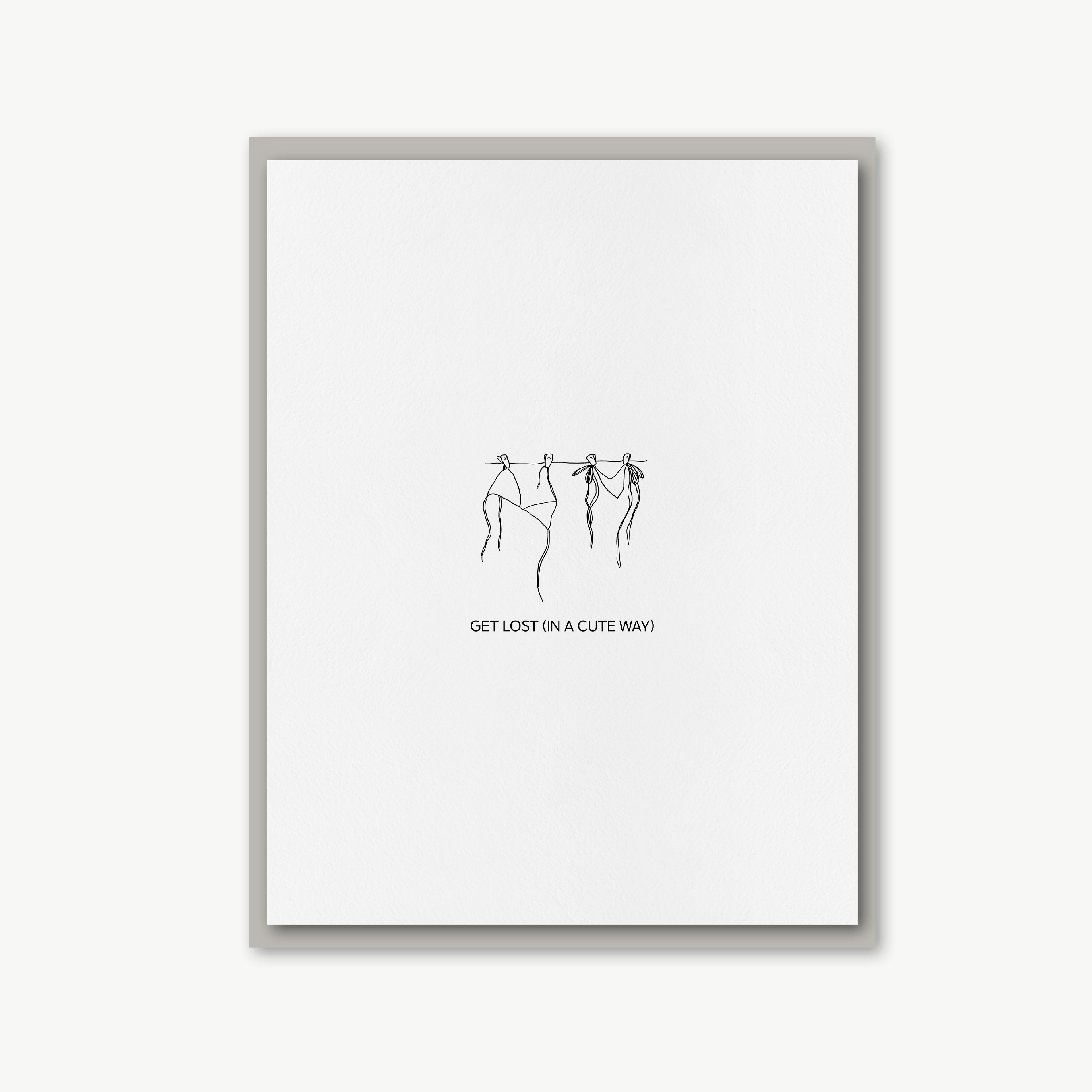 Get Lost Greeting Card