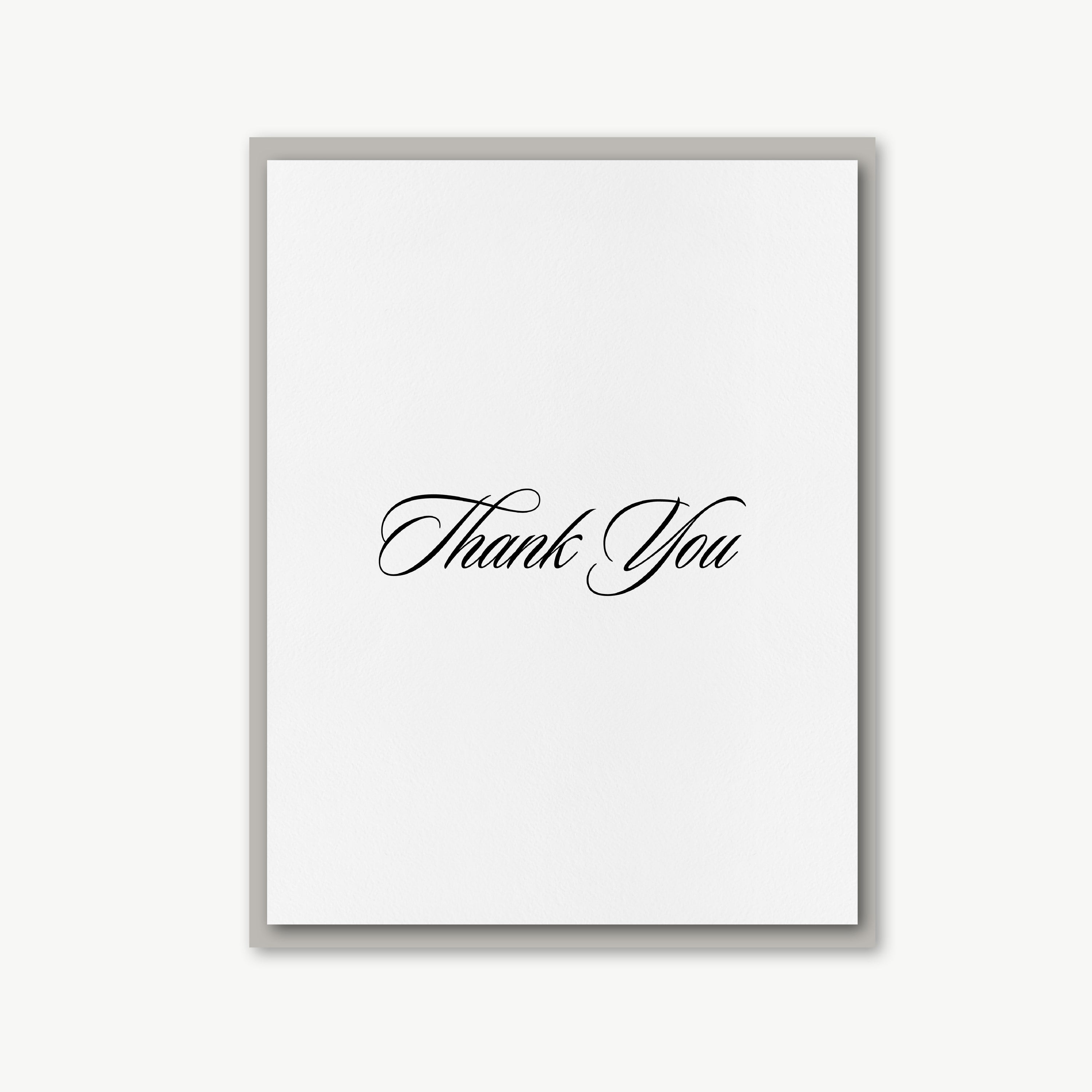 Merci Script Greeting Card