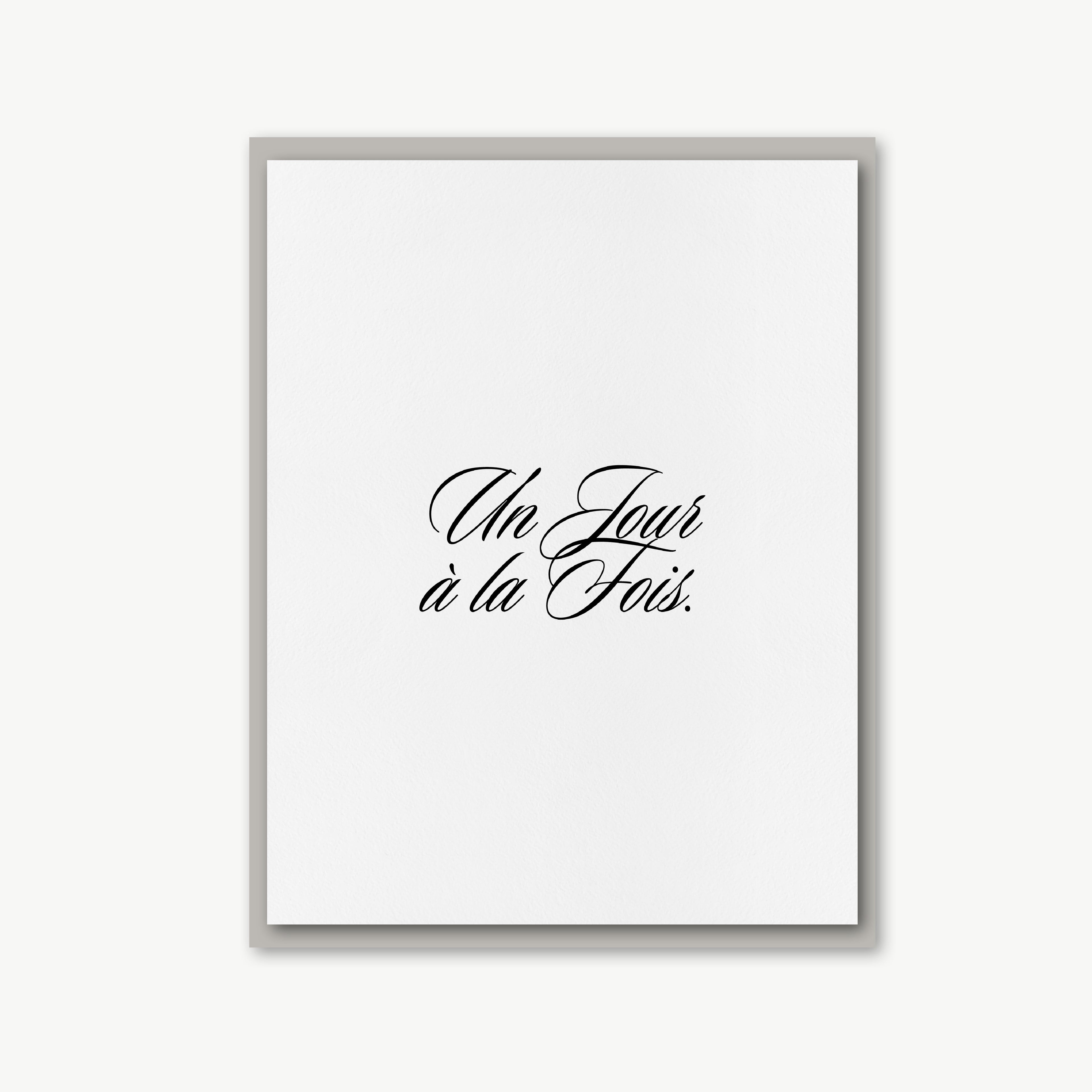 Un Jour à la Fois Greeting Card